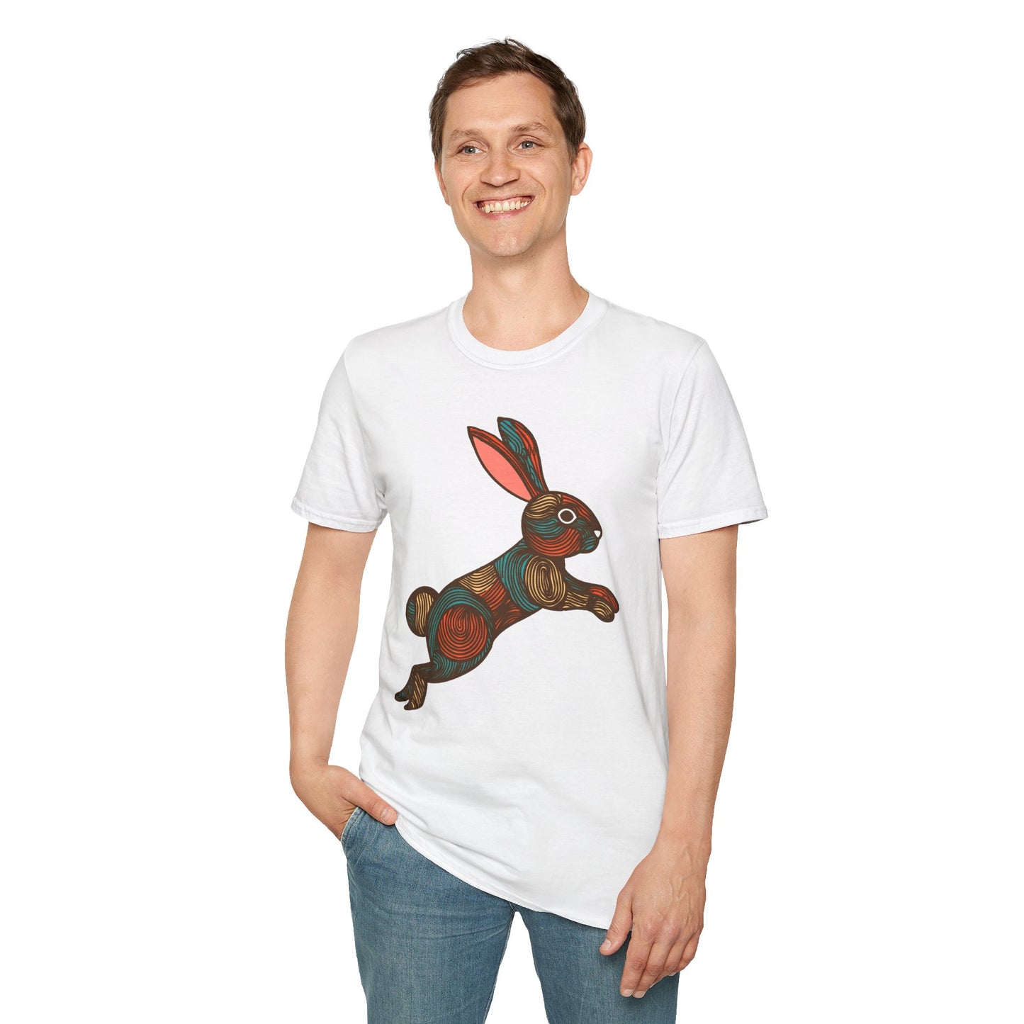 Modern Bunny Rabbit - 100% Cotton T-Shirt