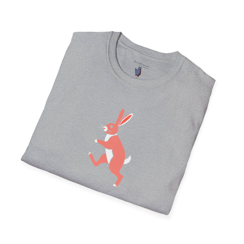 Midwest Modern Run Rabbit Run #6 - 100% Cotton Graphic Tee - animal lovers, rabbit, bunny, easter, spring