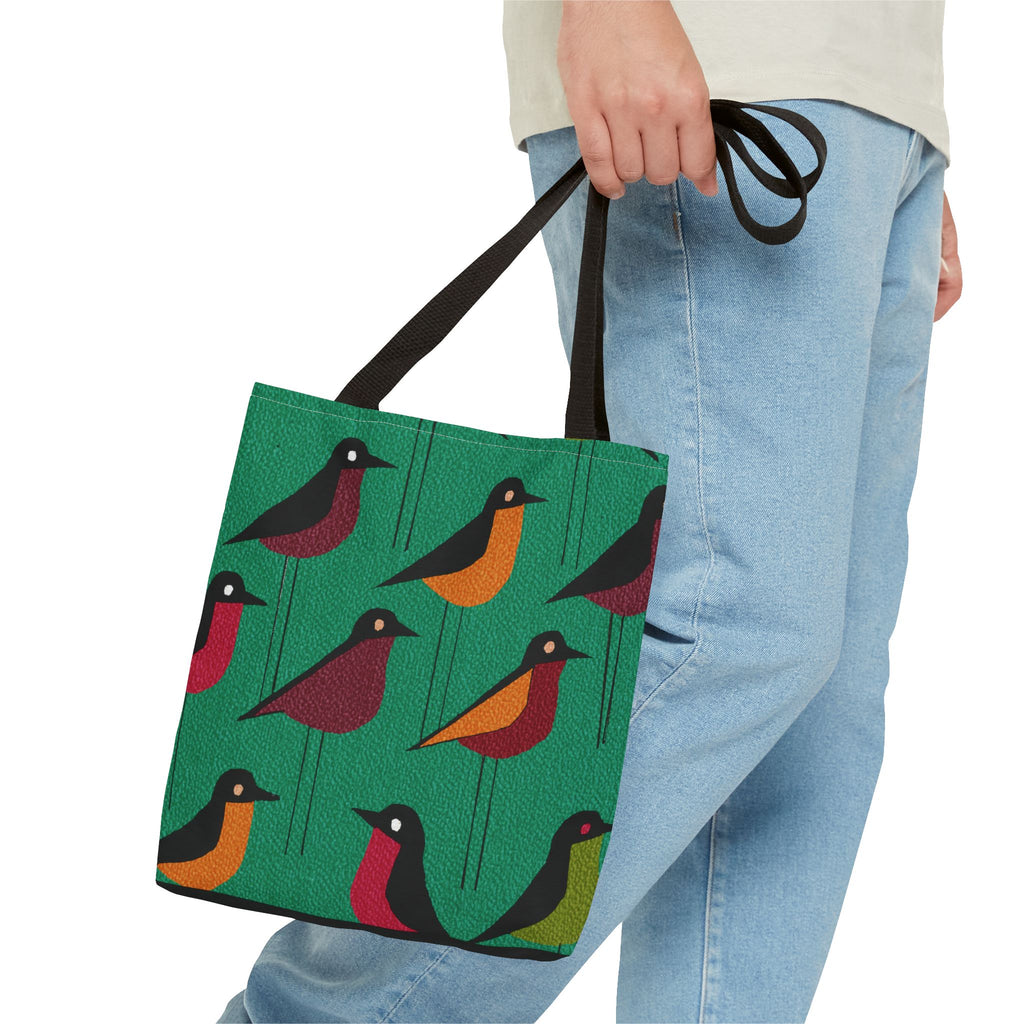 Whimsical Shore Bird Pattern Tote Bag, Eco-Friendly Shopping Bag, Beach Tote, Gift for Nature Lovers, Summer Accessory, Lightweight Carryall