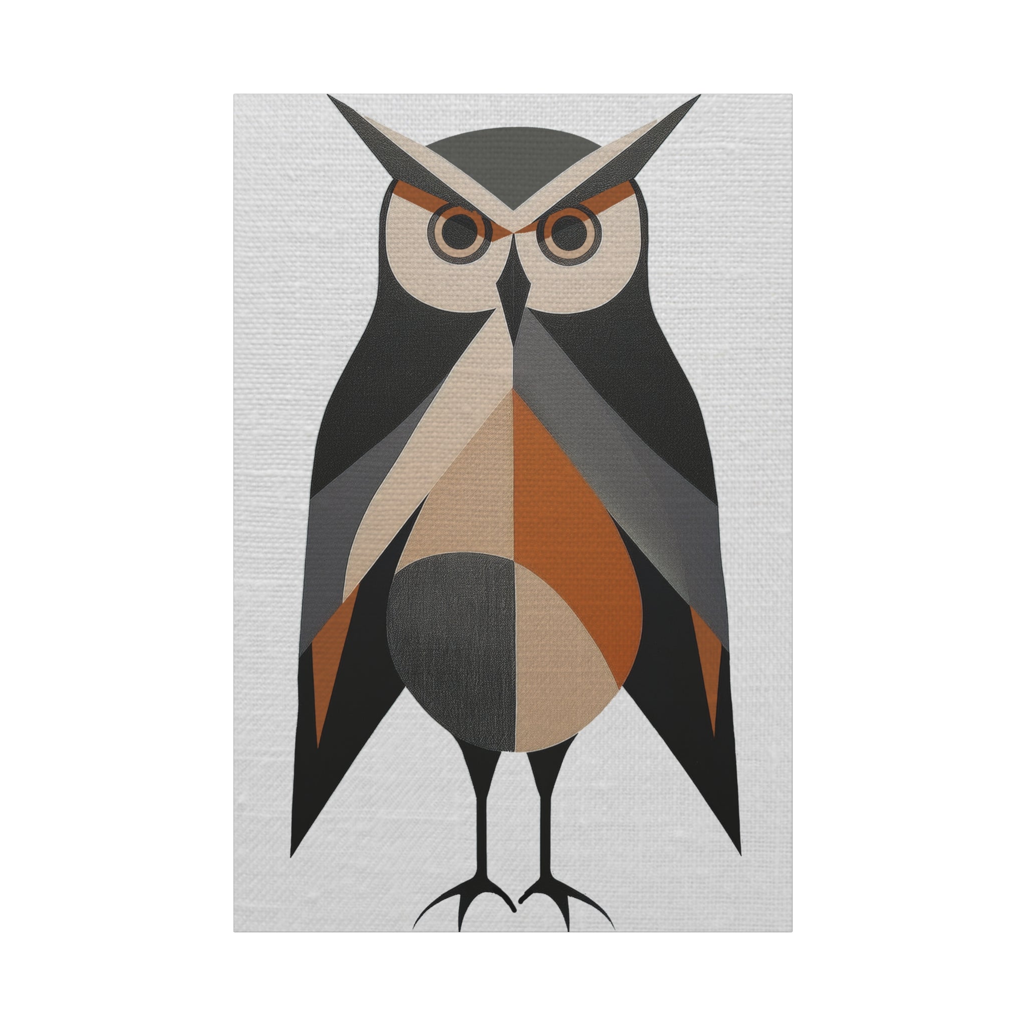 Midwest Modern Caped Crusader Owl - Matte Canvas, Stretched, 1.25"