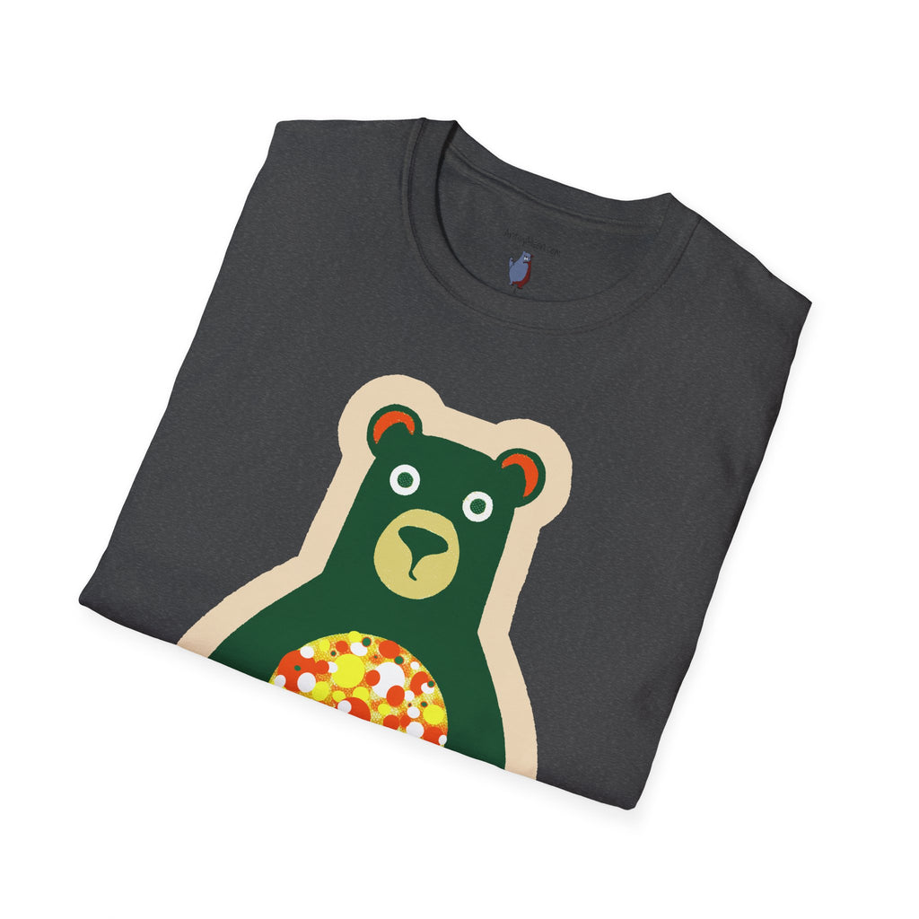 Mod Gumball Bear Graphic Art Tee - 100% Cotton T-Shirt