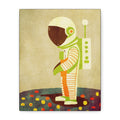 Midwest Modern Retro Space Explorer Astronaut  Art Print - Matte Canvas, Stretched, 1.25" -  home decor, wall art, space, astronaut
