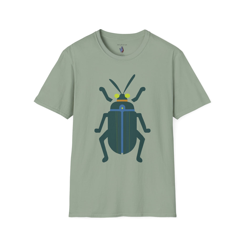 Midwest Modern Beetle Number Four Graphic Art Tee - 100% Cotton T-Shirt