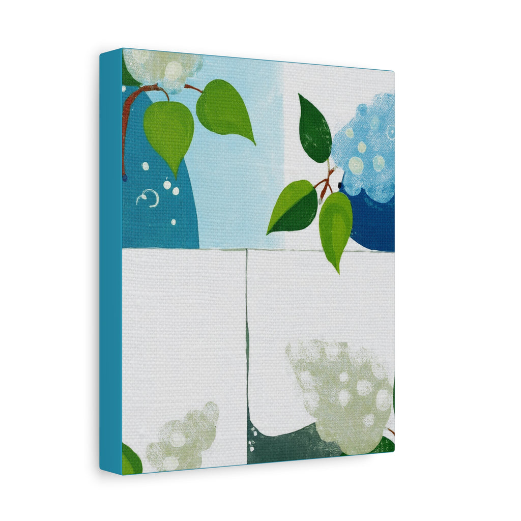 Midwest Modern Abstract Lilac Floral Print #1 - Matte Canvas, Stretched, 1.25"