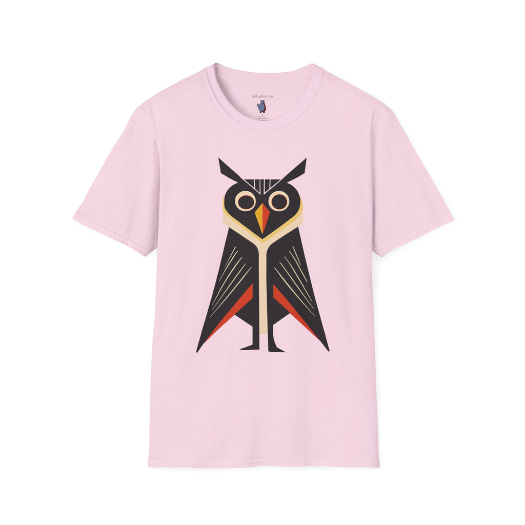 Retro 'Caped' Owl Graphic Art Tee - 100% Cotton T-Shirt