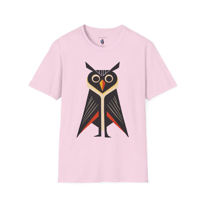 Retro 'Caped' Owl Graphic Art Tee - 100% Cotton T-Shirt