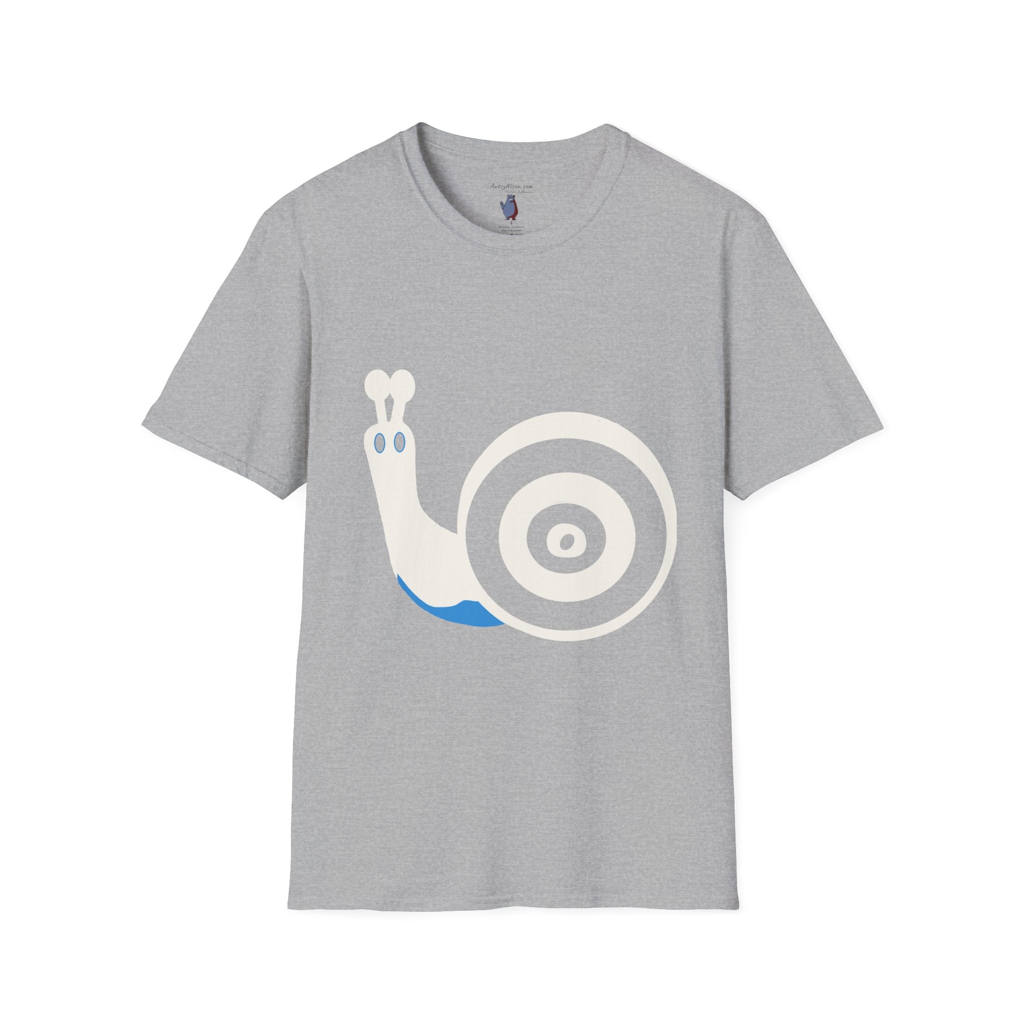 Midwest Modern Pop Icon Snail - 100% Cotton Graphic Tee - snail, gastropoda