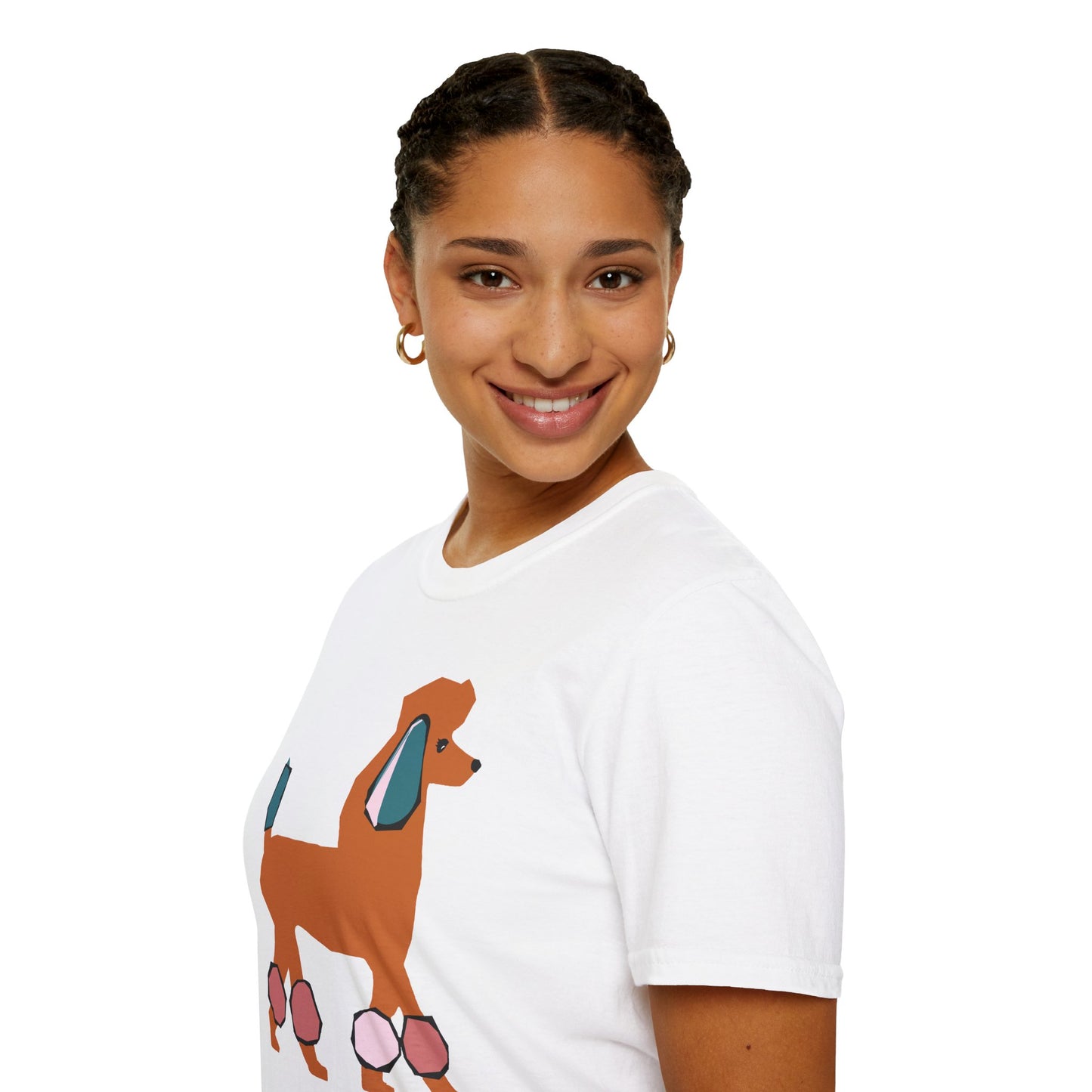 Funky Mod Poodle - 100% Cotton T-Shirt