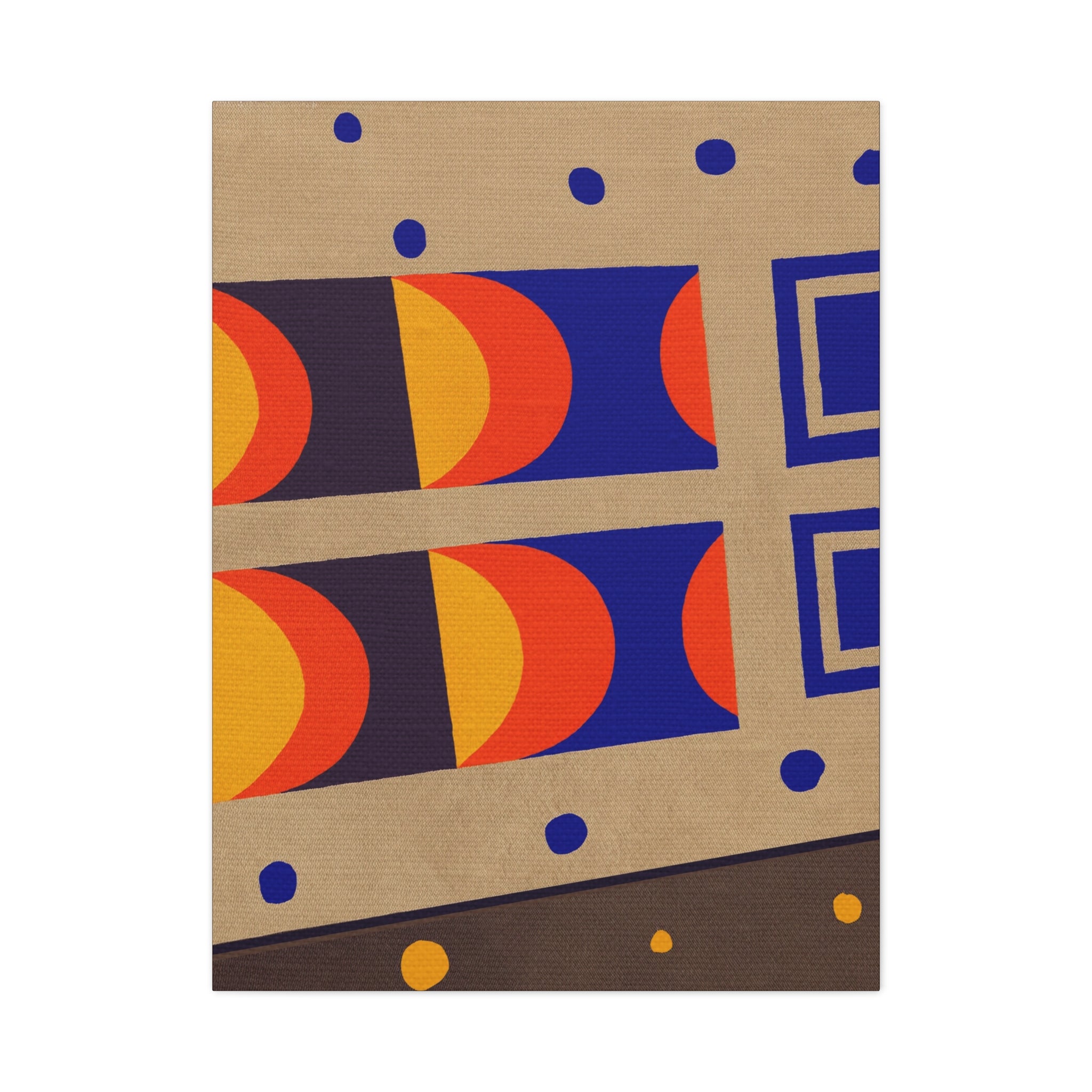 Midwest Modern Abstract Retro Game Sports Board #3 - Matte Canvas, Stretched, 1.25"