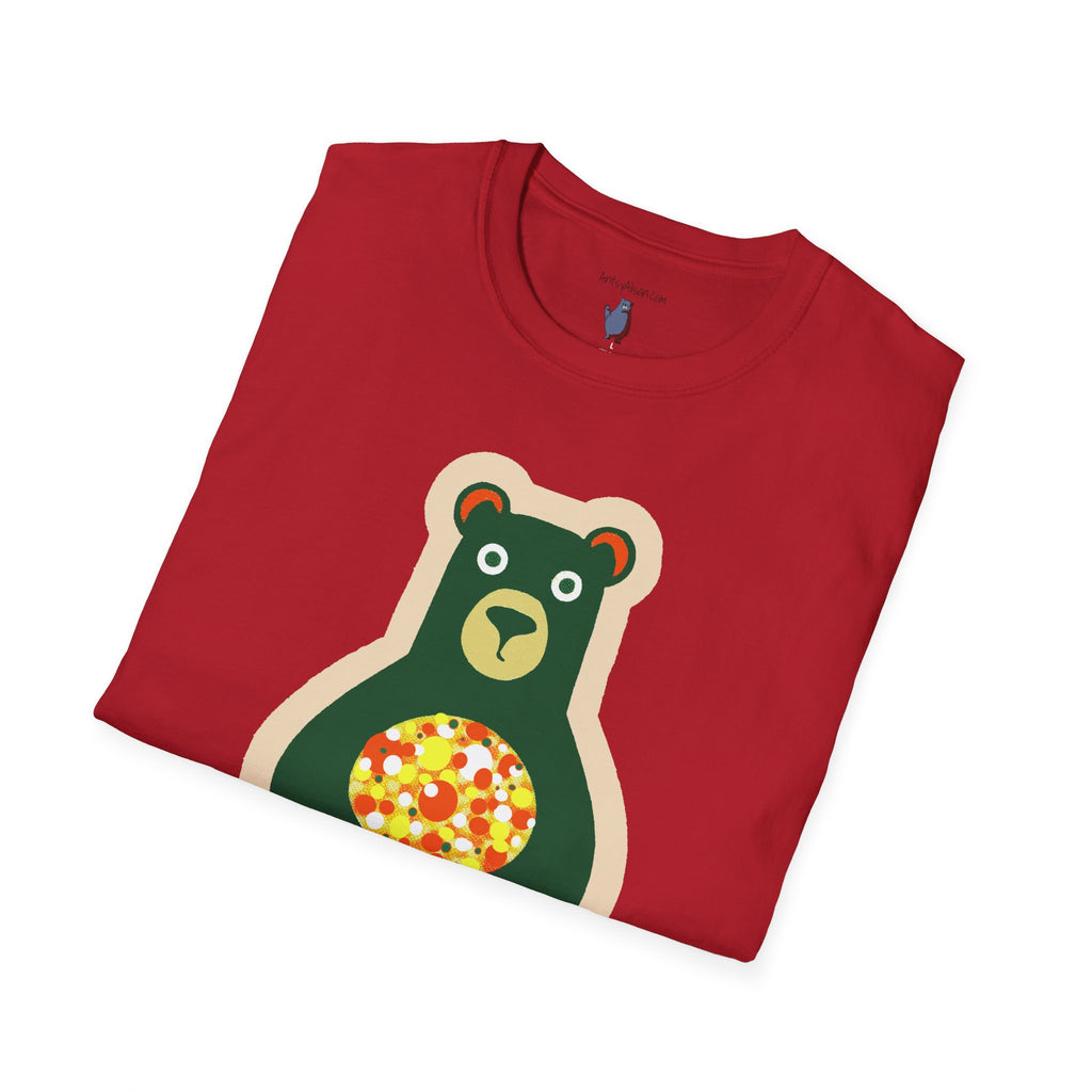 Mod Gumball Bear Graphic Art Tee - 100% Cotton T-Shirt