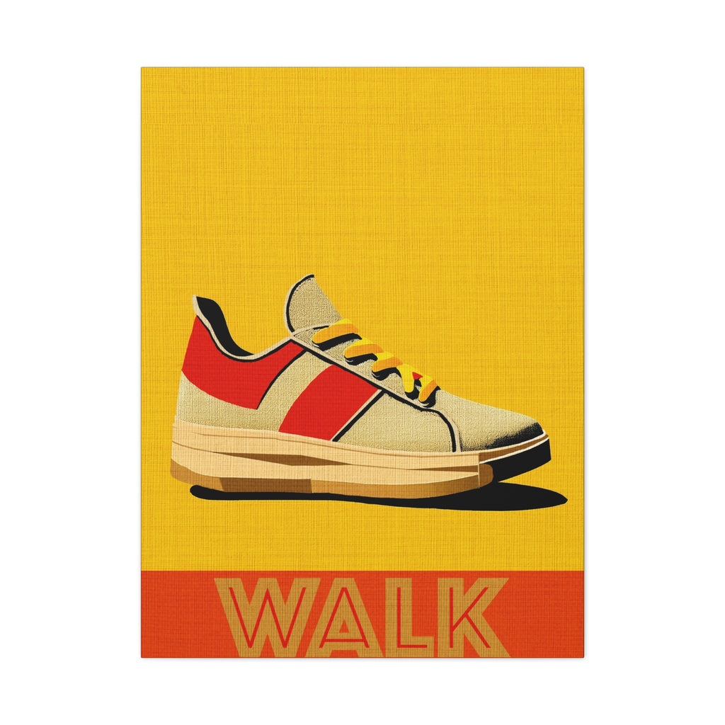Midwest Modern WALK Walking Activity Art Print - Matte Canvas, Stretched, 1.25"