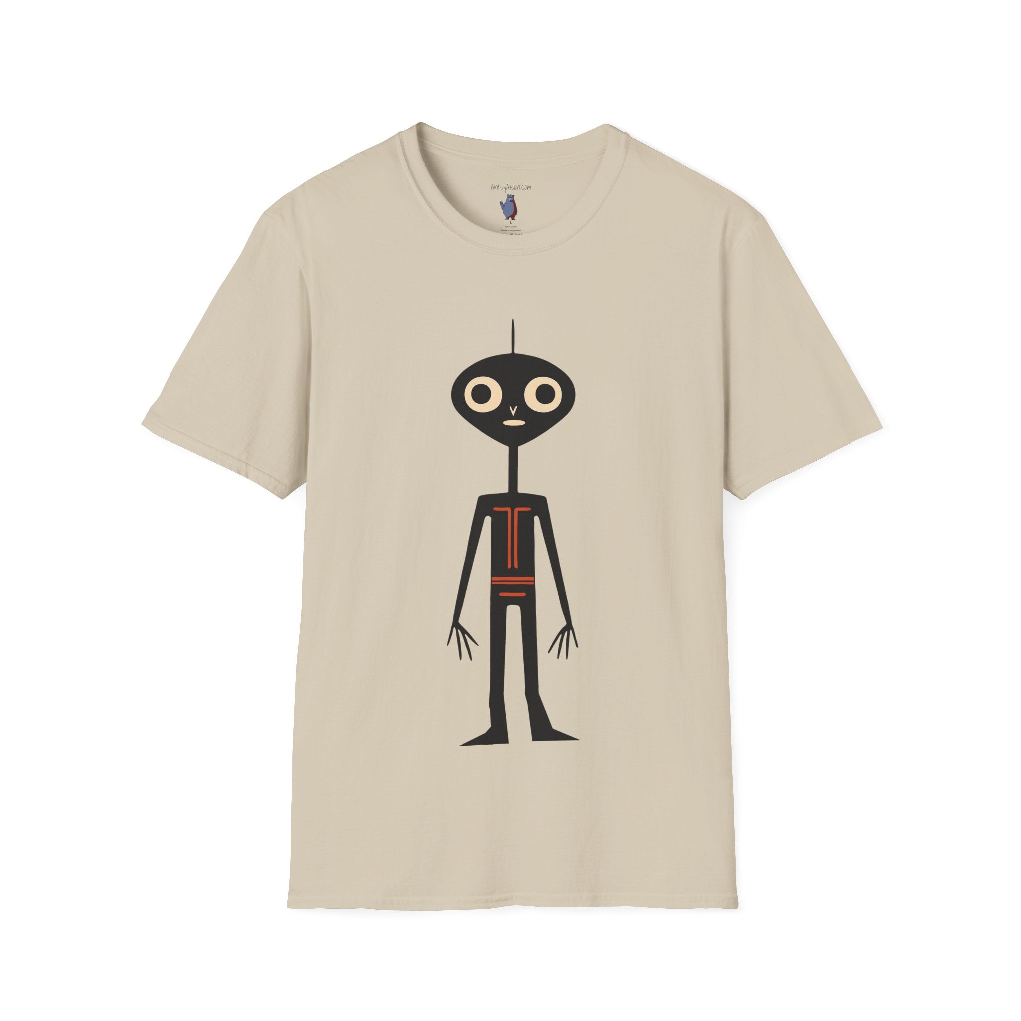 Midwest Modern UAP Alien Number One Graphic Art Tee - 100% Cotton T-Shirt