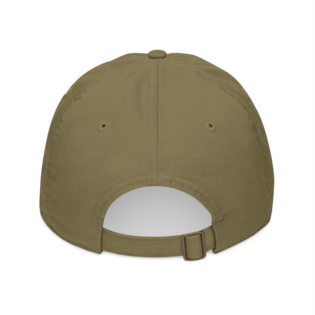 Embroidered Organic Baseball Cap - Stylish Midwest Modern Green Bird Design