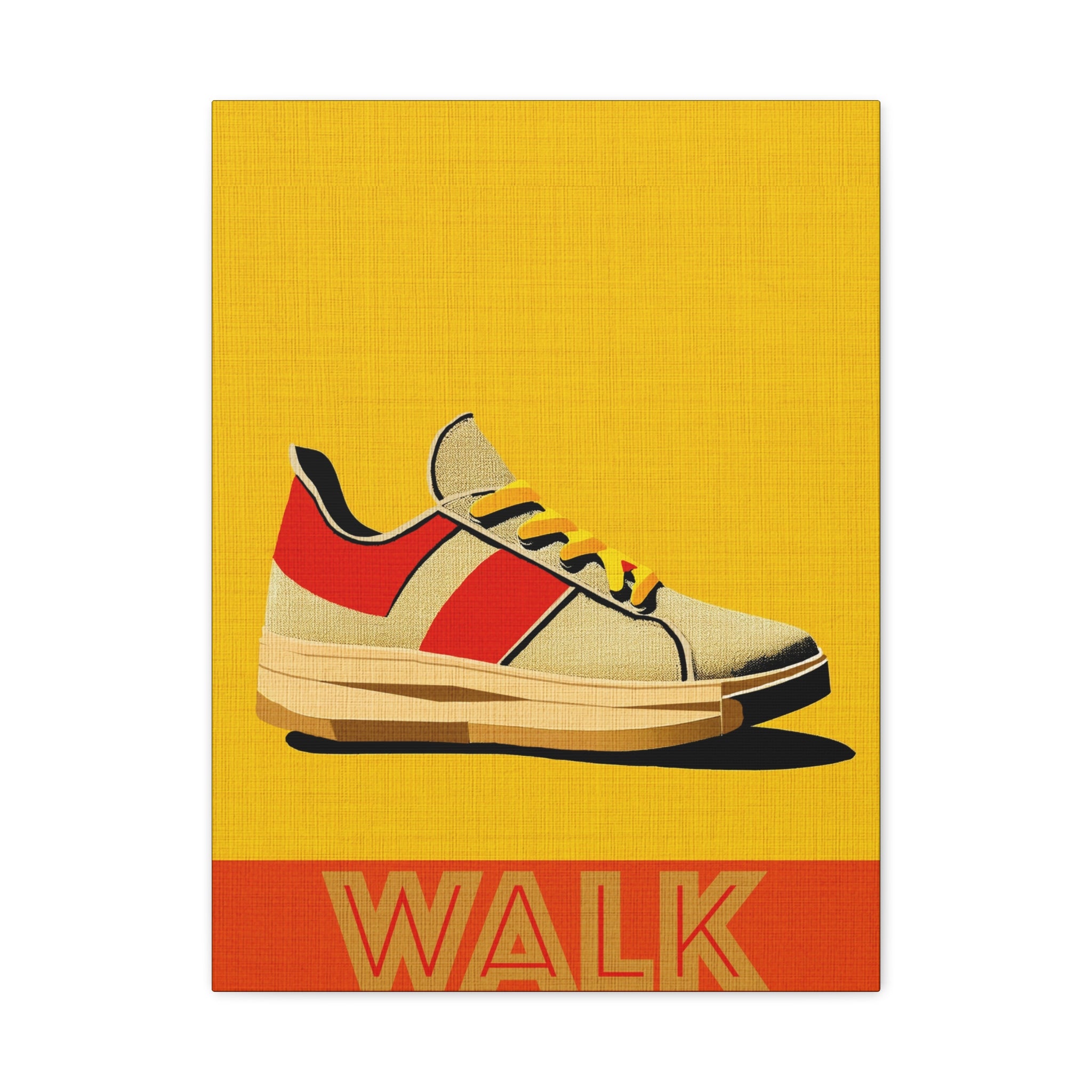 Midwest Modern WALK Walking Activity Art Print - Matte Canvas, Stretched, 1.25"