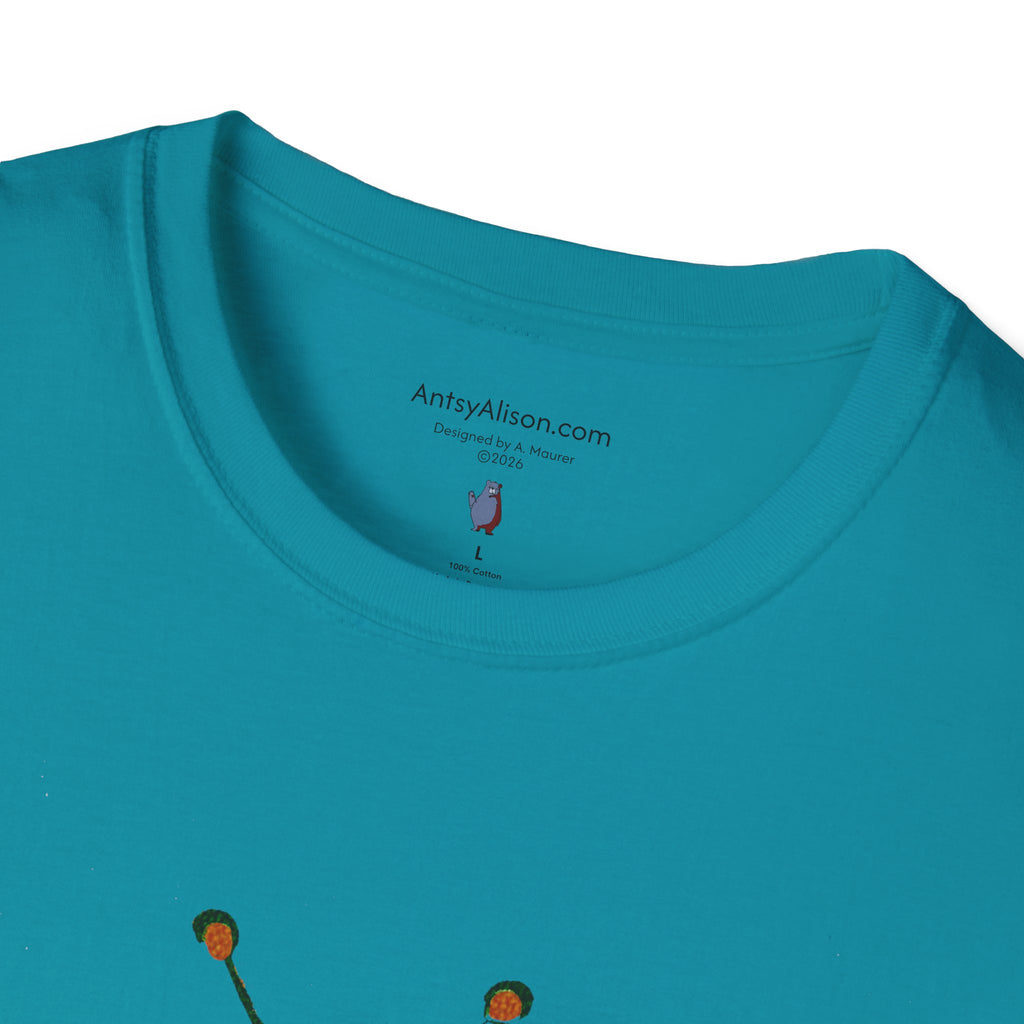 Midwest Modern Green Beetle - Unisex Softstyle T-Shirt