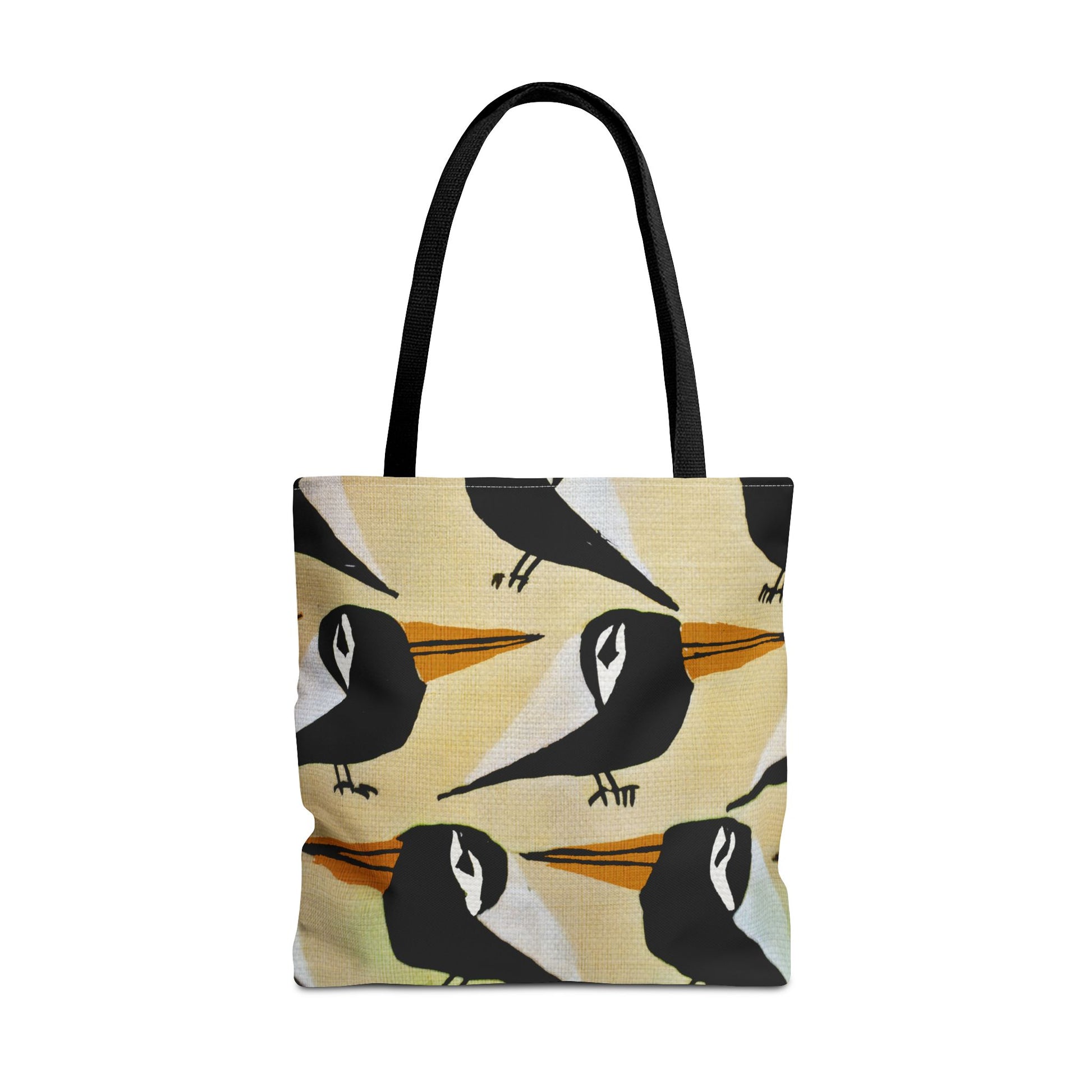 Whimsical Bird Pattern Tote Bag, Eco-Friendly Shopping Bag, Beach Tote, Gift for Nature Lovers, Summer Accessory, Lightweight Carryall