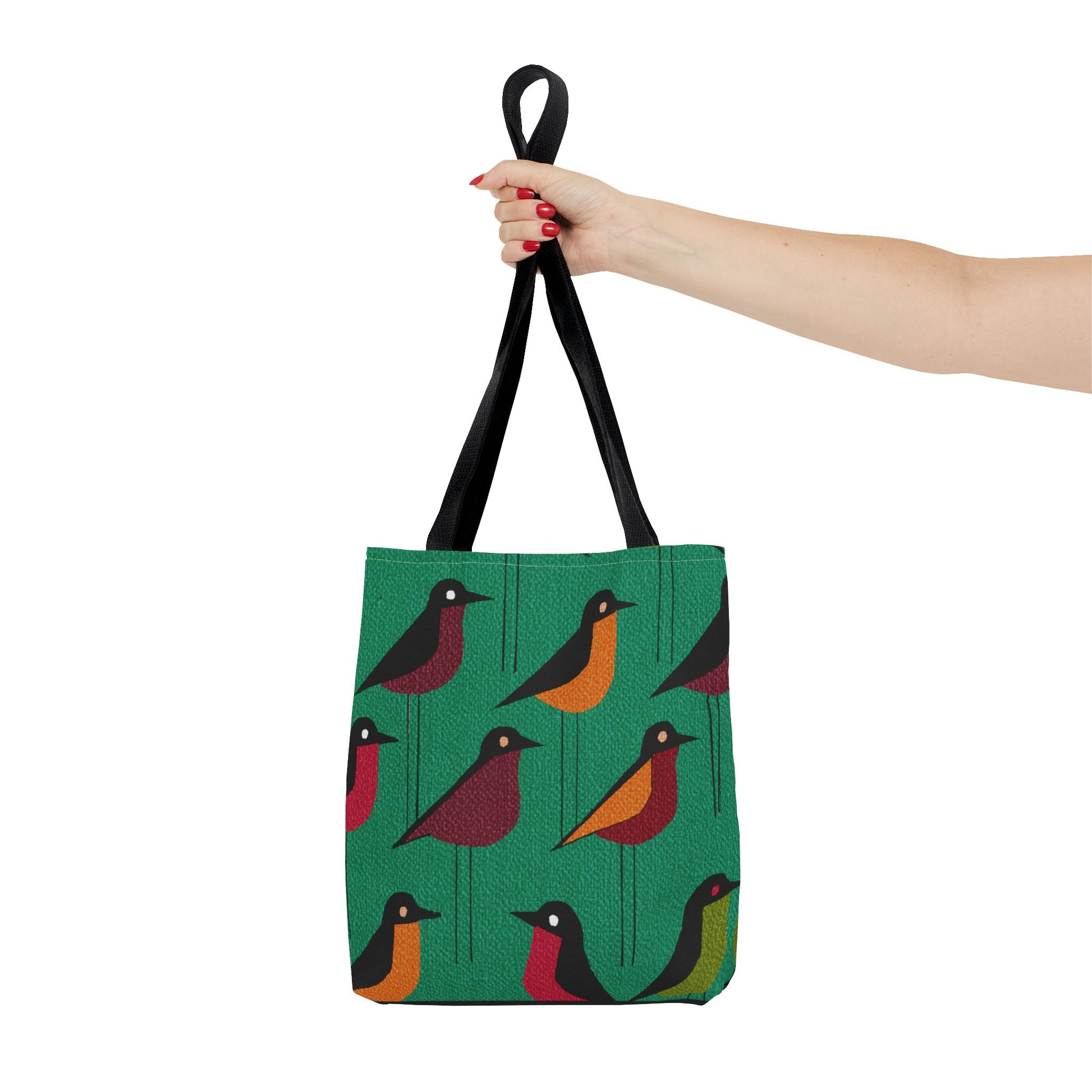 Whimsical Shore Bird Pattern Tote Bag, Eco-Friendly Shopping Bag, Beach Tote, Gift for Nature Lovers, Summer Accessory, Lightweight Carryall