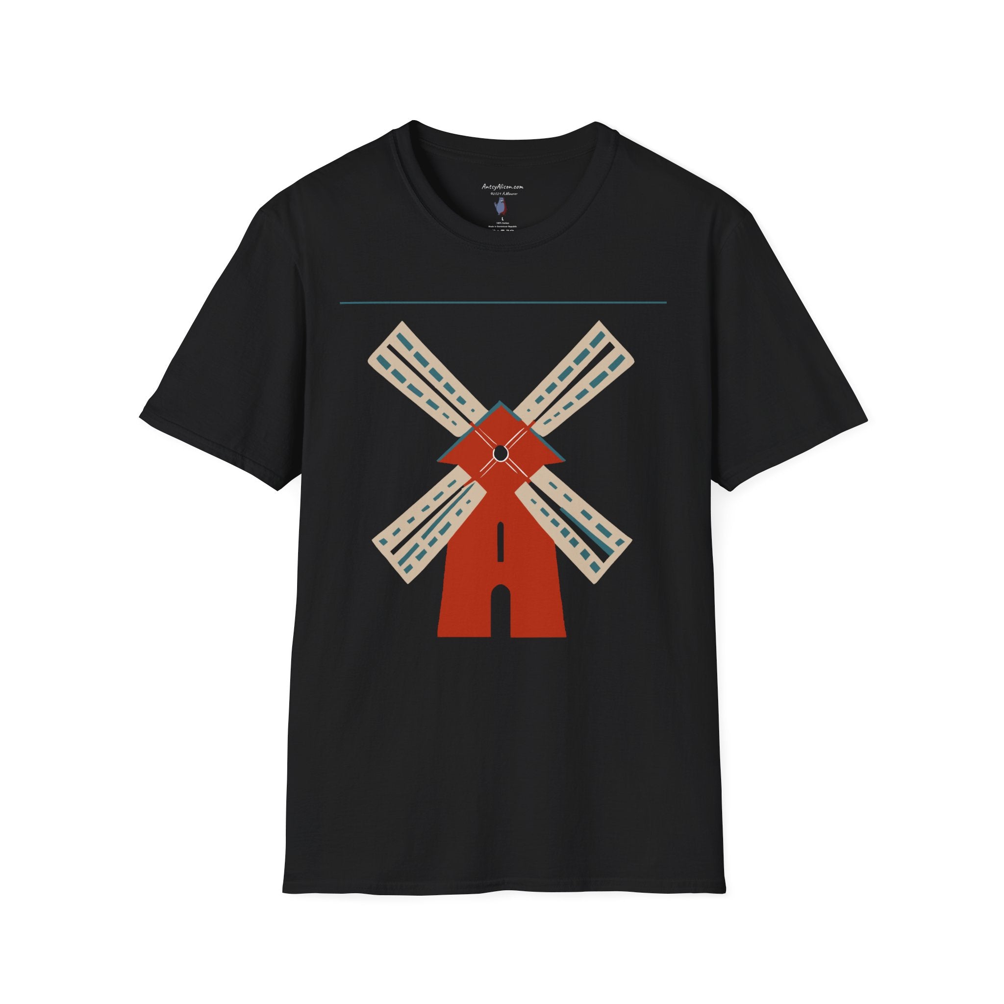 Modern Windmill - Unisex Softstyle Graphic T-Shirt