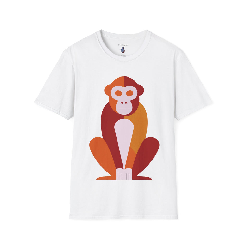 Modern Monkey Graphic Tee – Bold Minimalist Design on 100% Cotton