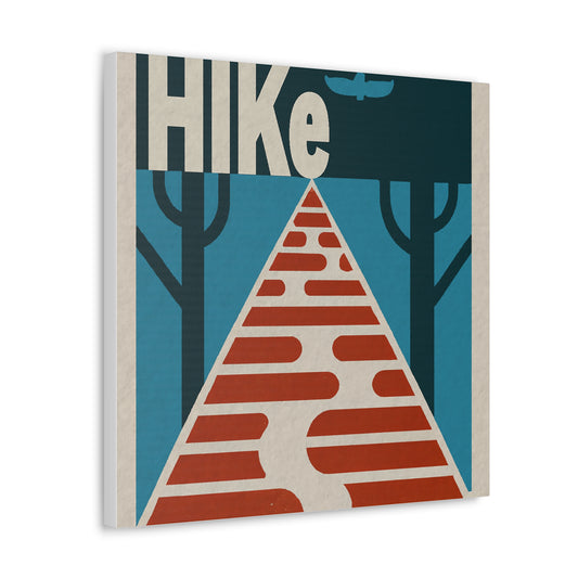 Canvas Art Print - Modern Graphic Travel Pop Art Hike Poster