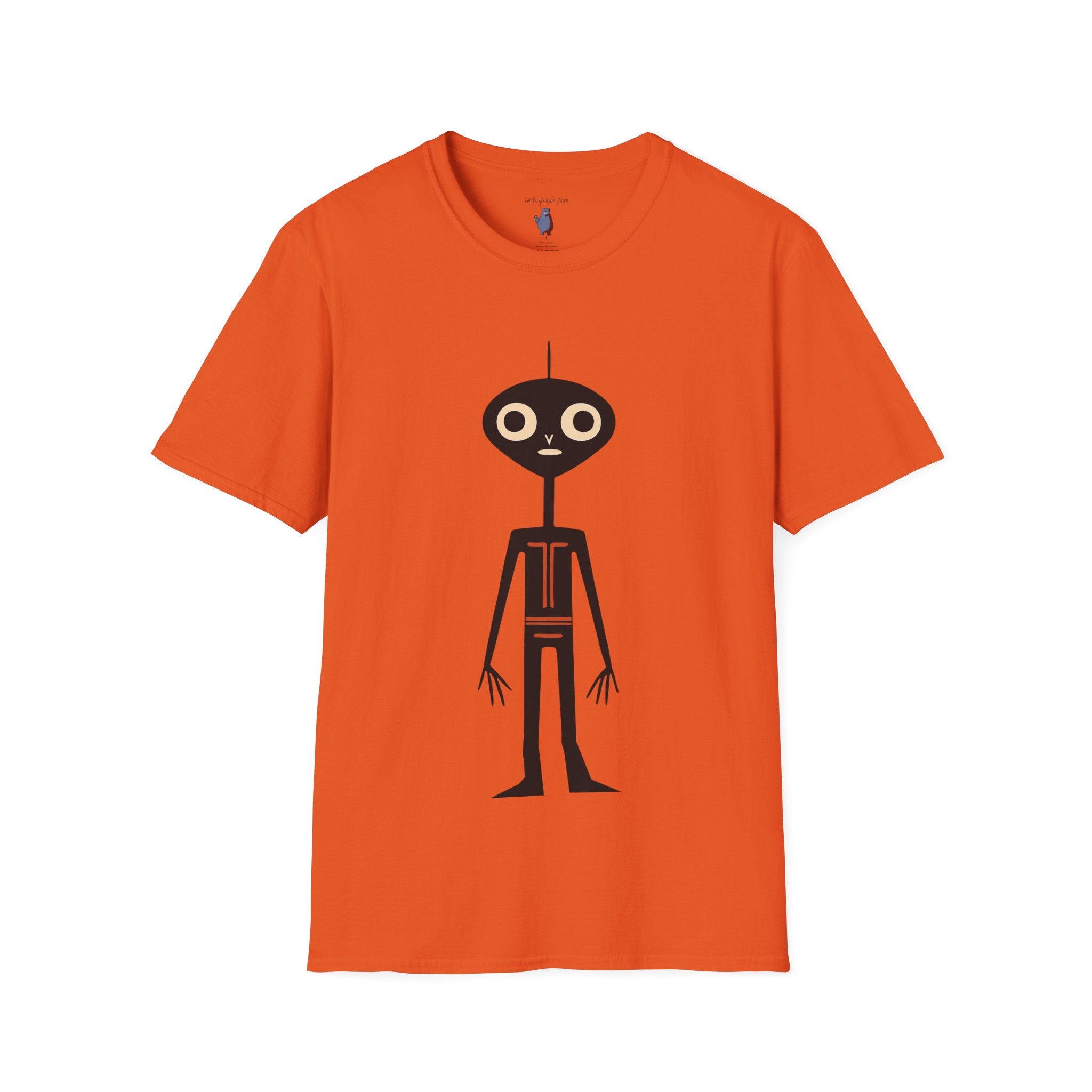 Midwest Modern UAP Alien Number One Graphic Art Tee - 100% Cotton T-Shirt