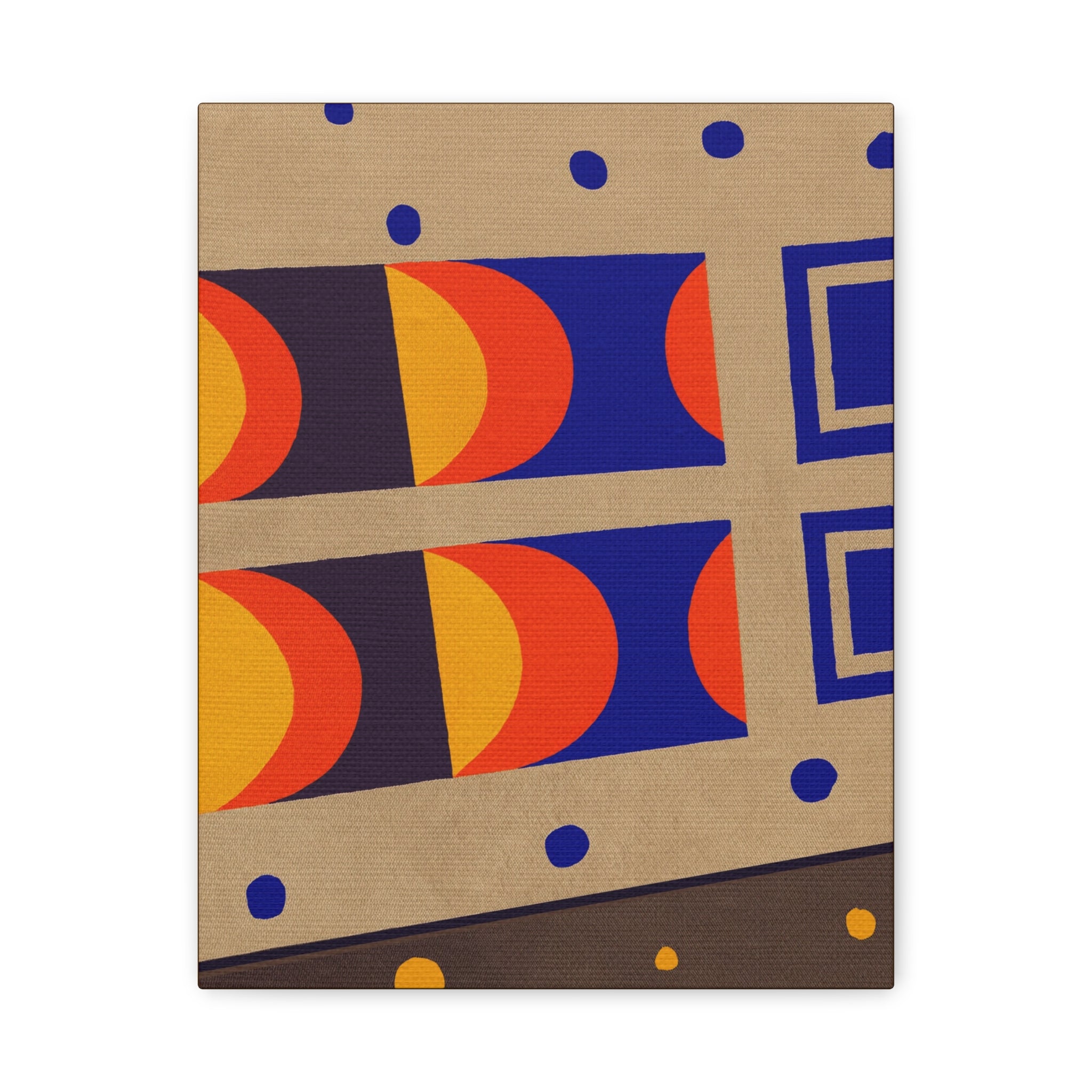Midwest Modern Abstract Retro Game Sports Board #3 - Matte Canvas, Stretched, 1.25"