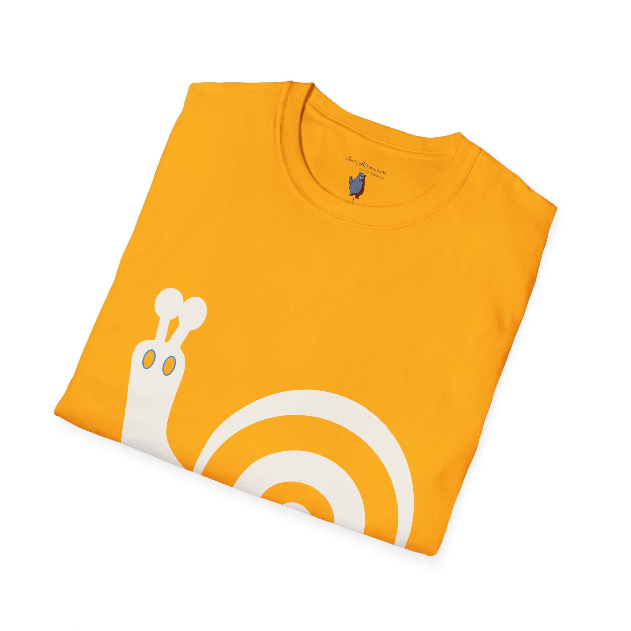 Midwest Modern Pop Icon Snail - 100% Cotton Graphic Tee - snail, gastropoda