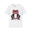 Midwest Modern Pop Iconic Blank and Pink Frog - 100% Cotton Graphic Tee - animal lovers, frogs, amphibians, black, pink