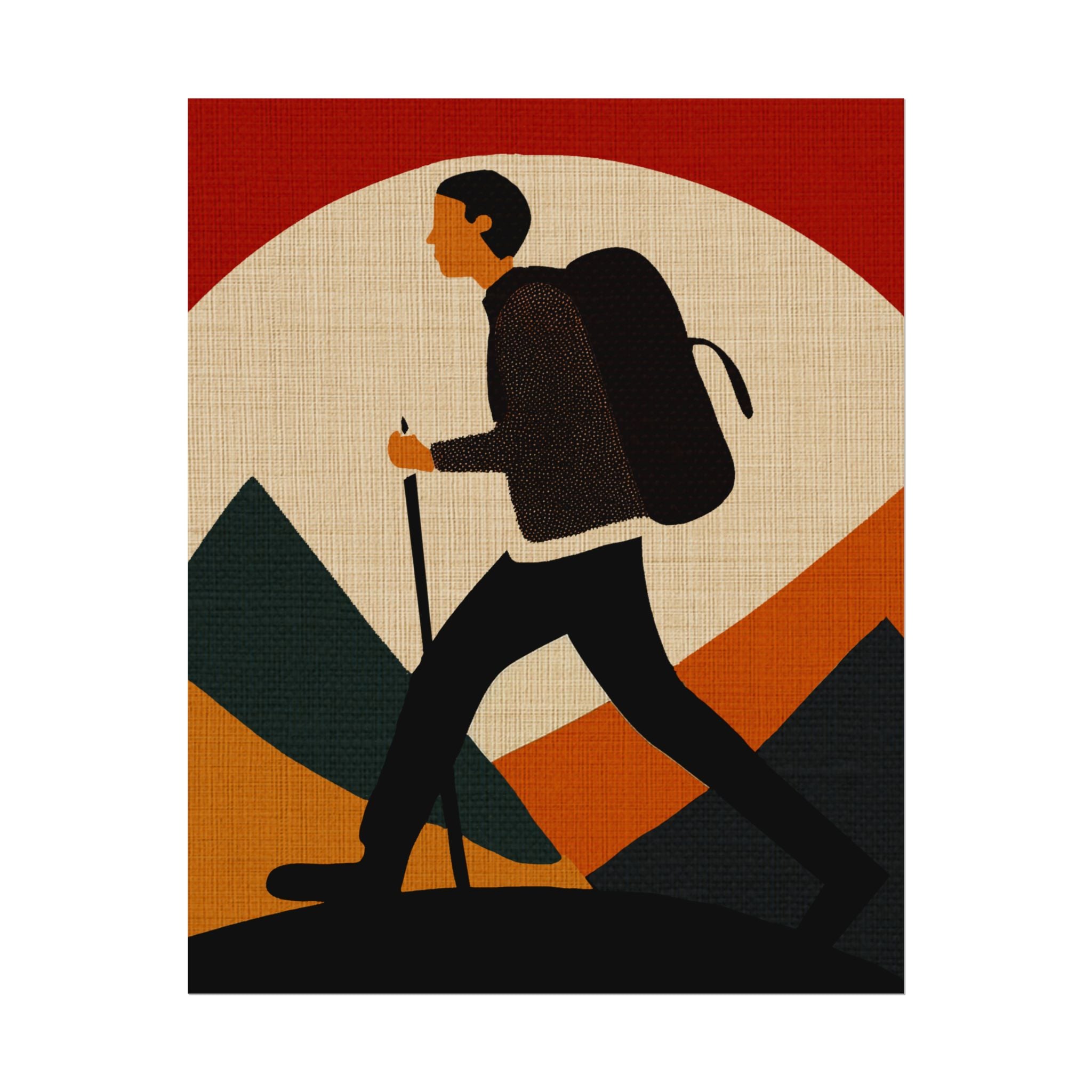 Outdoor Activity Hike Poster, Rolled Poster -  nature lovers, outdoor activities, spring, summer, hike, hiking