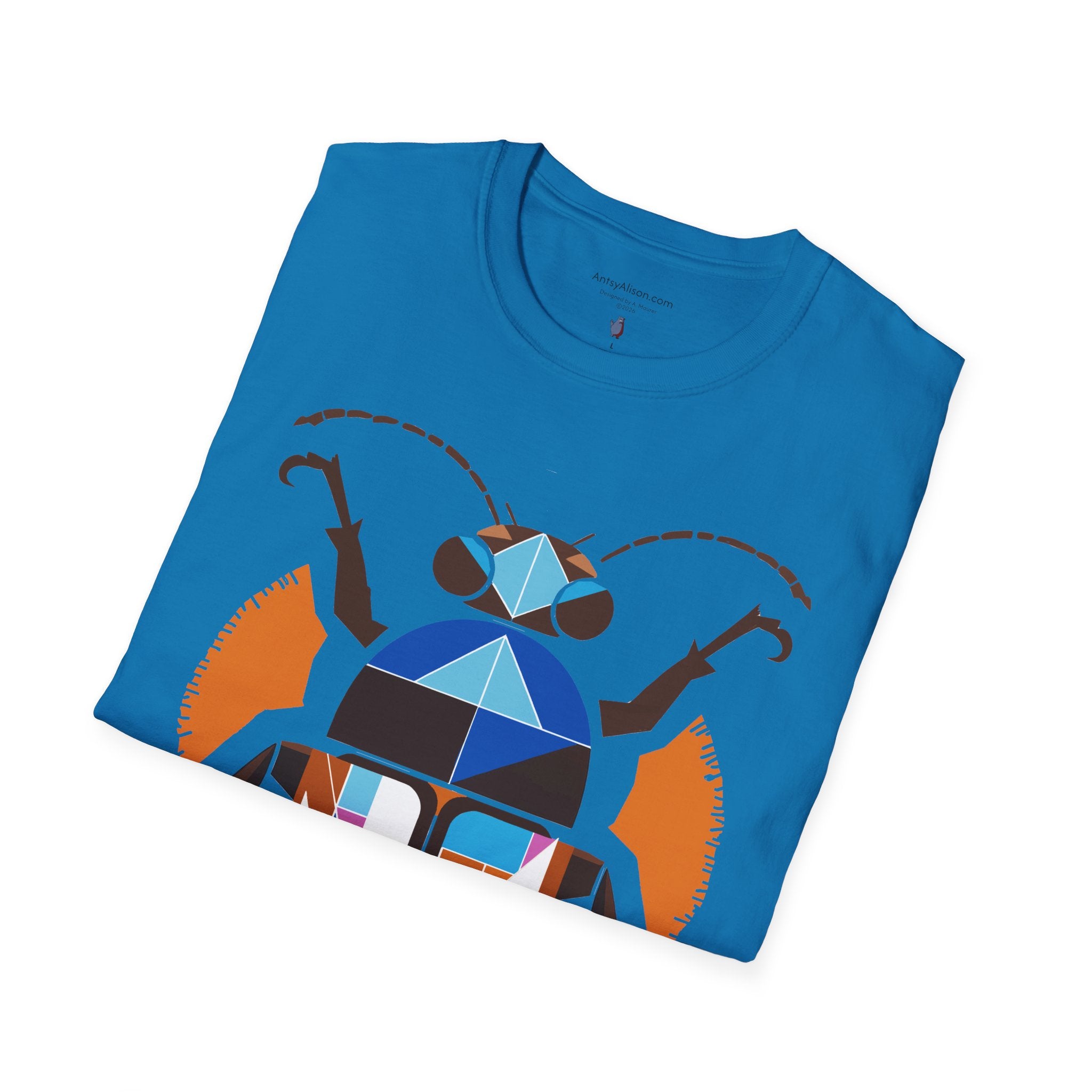 Midwest Modern Deco Beetle - Unisex Softstyle T-Shirt