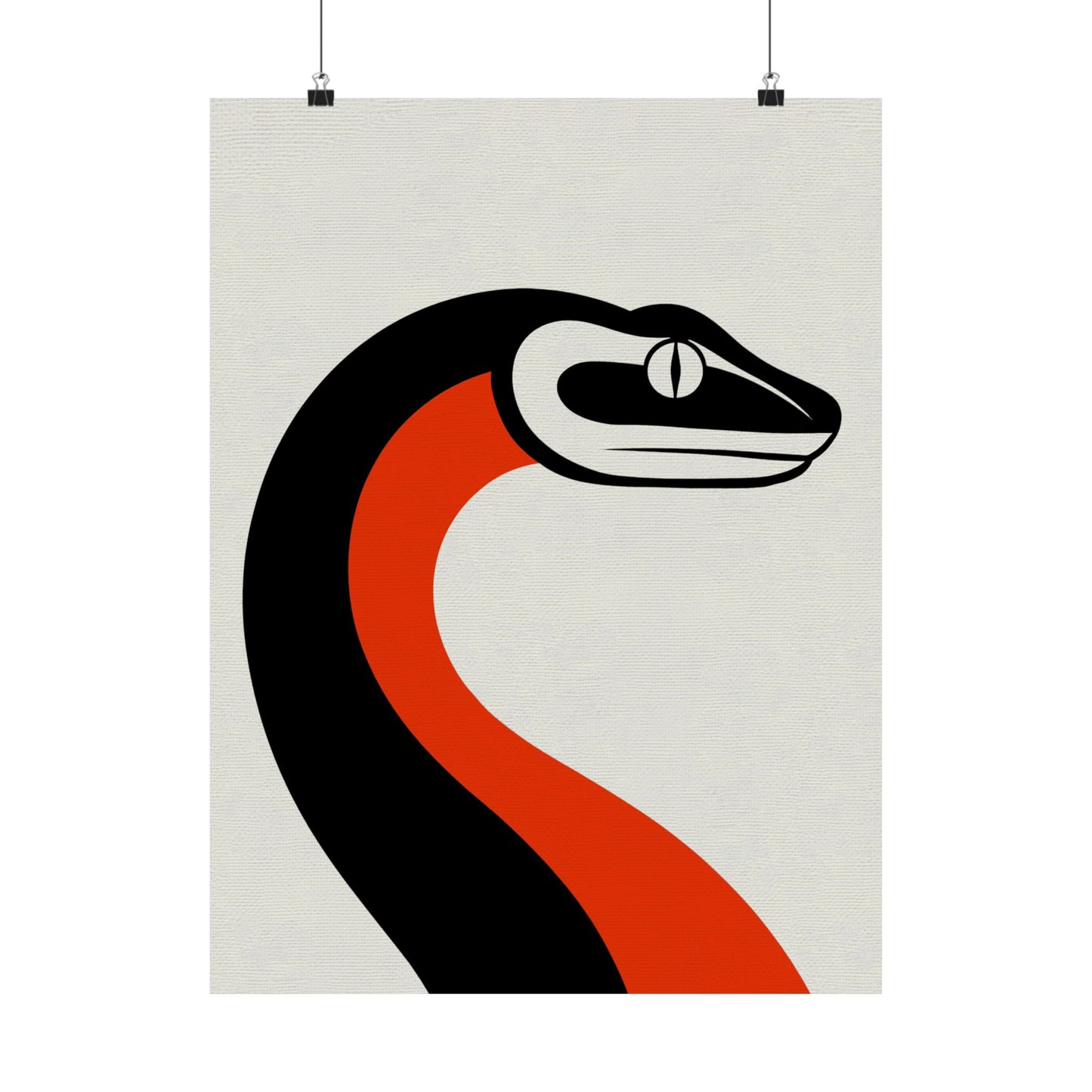 The Year of the Snake -  Mod Graphic Art Matte Vertical Poster