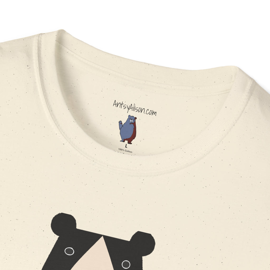 Bear in Yellow Graphic Art - 100% Cotton T-Shirt