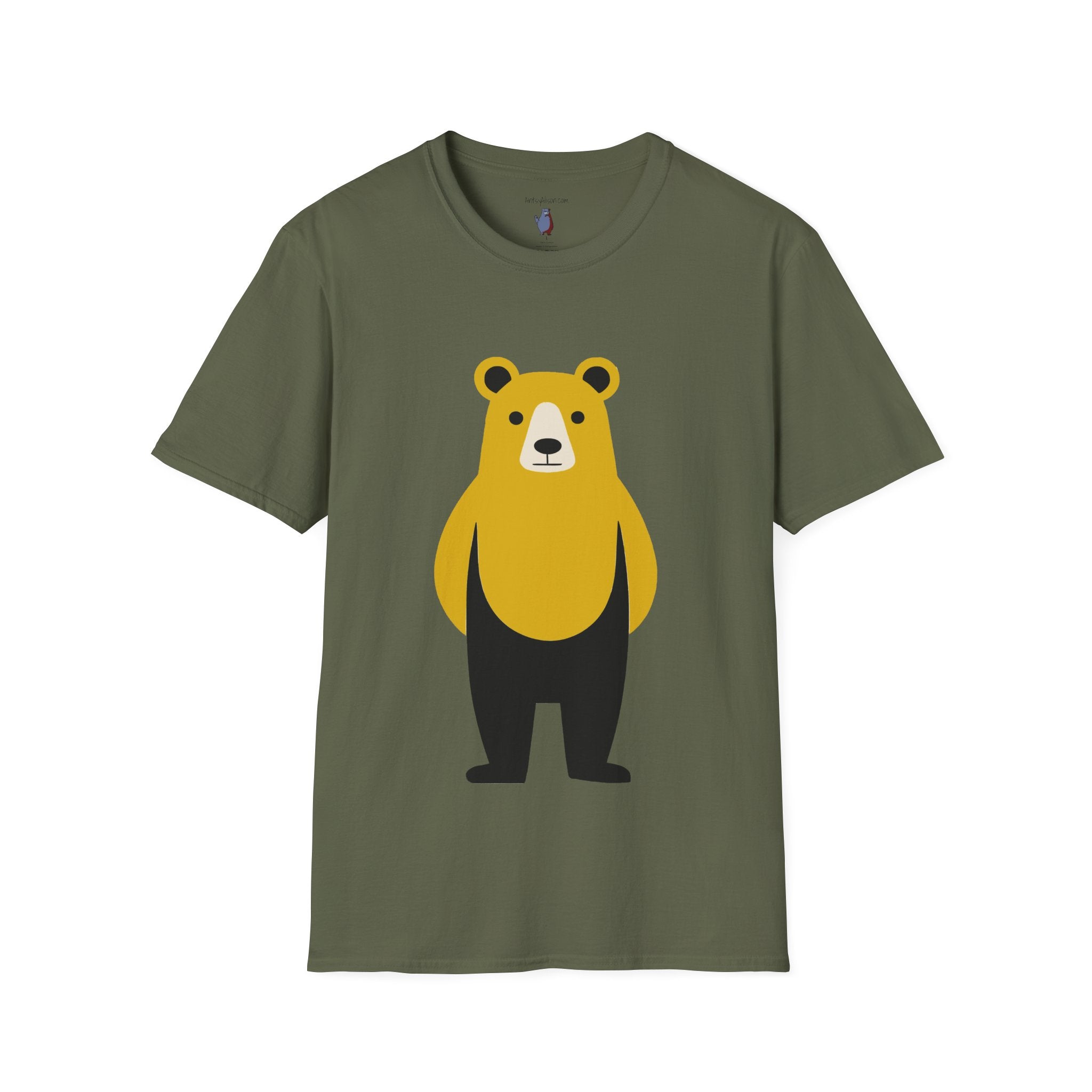 Muscle Bear Graphic Art - 100% Cotton T-Shirt