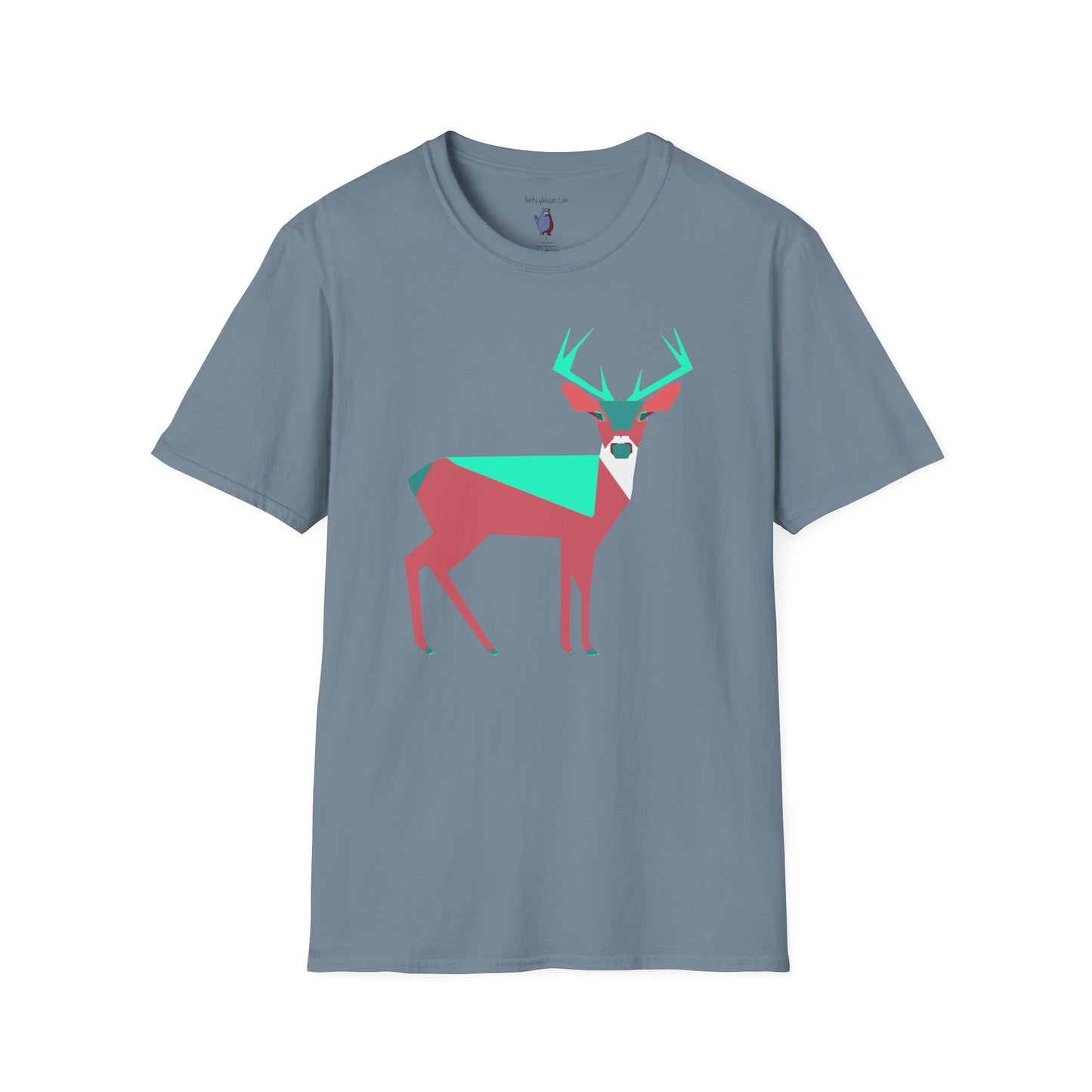 Buck Up Buttercup Graphic Art Deer Tee - 100% Cotton T-Shirt