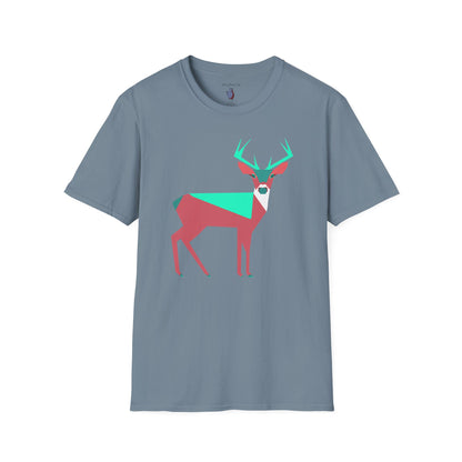 Buck Up Buttercup Graphic Art Deer Tee - 100% Cotton T-Shirt