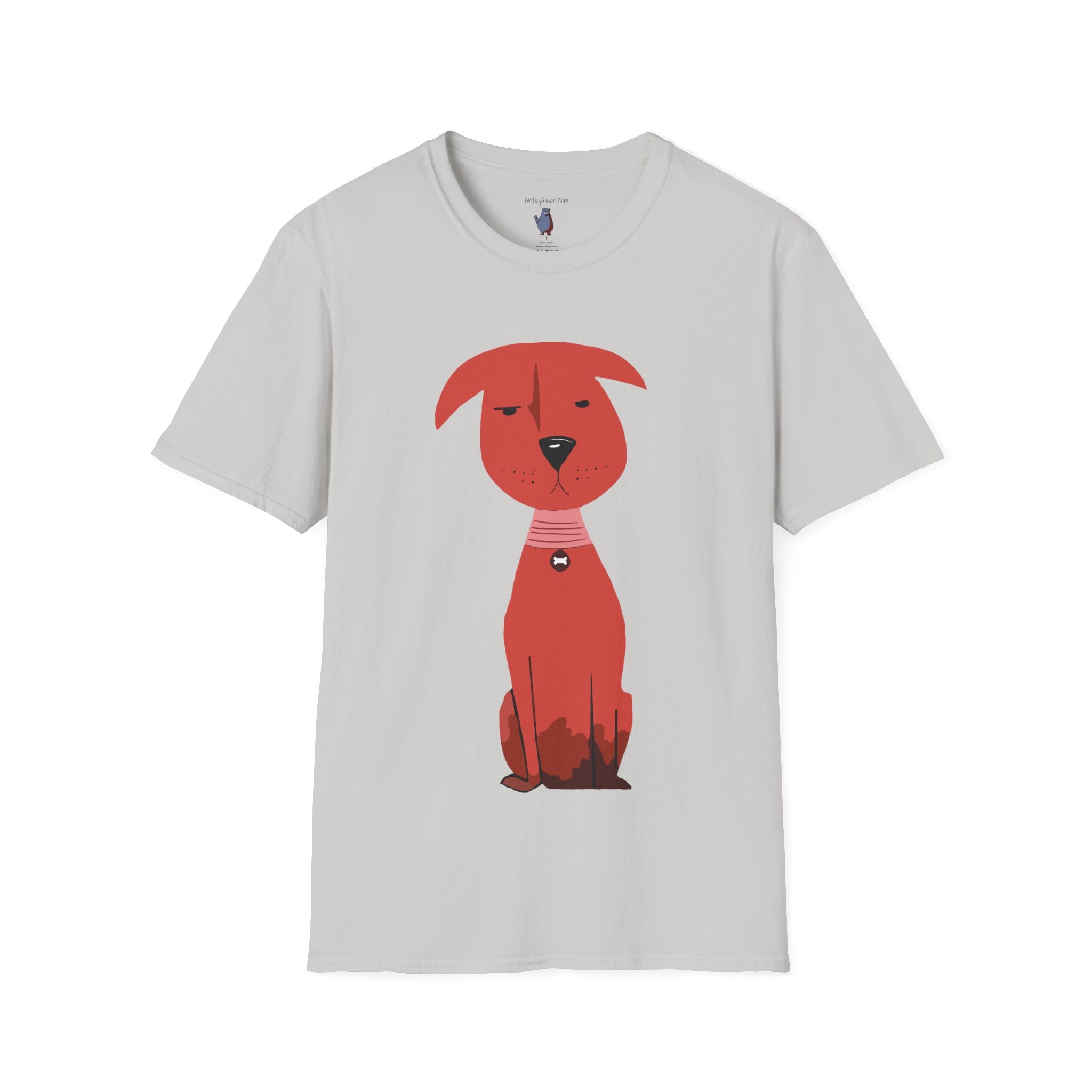 Scrappy Little Dog Graphic Art Tee - 100% Cotton T-Shirt