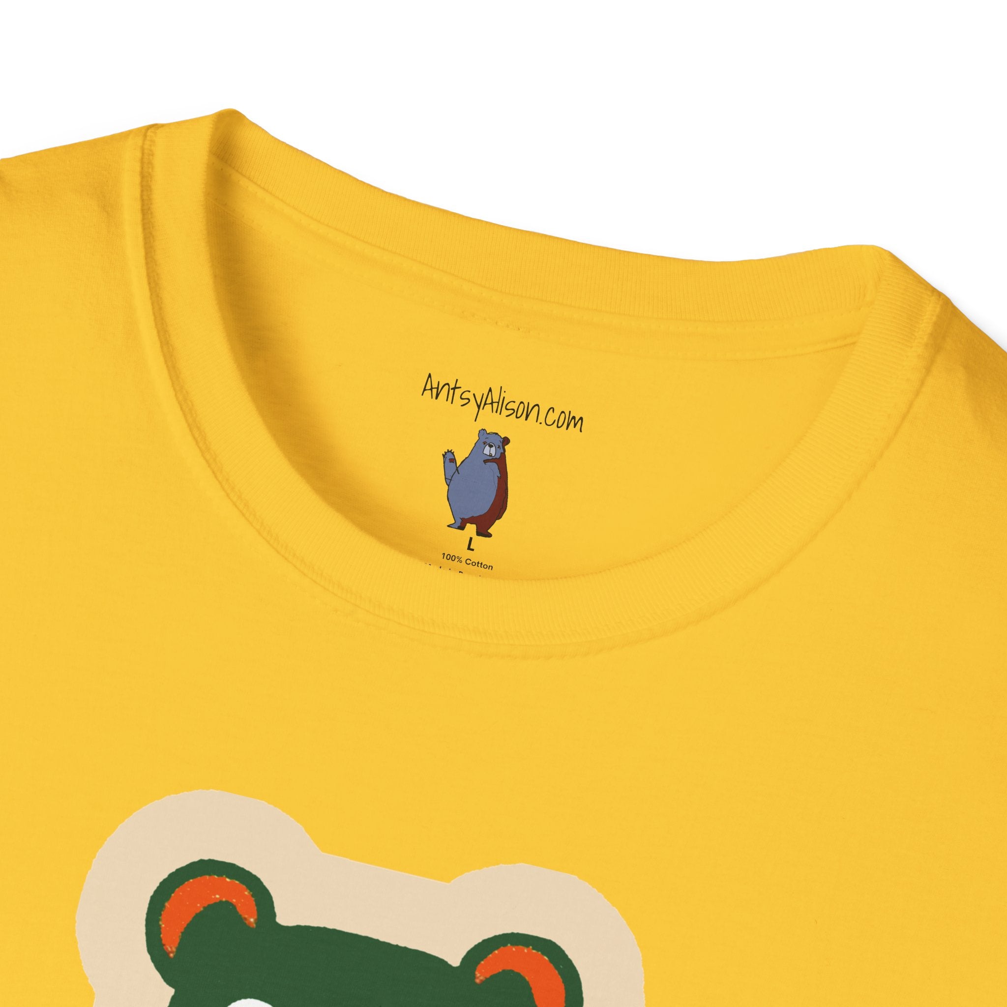 Mod Gumball Bear Graphic Art Tee - 100% Cotton T-Shirt