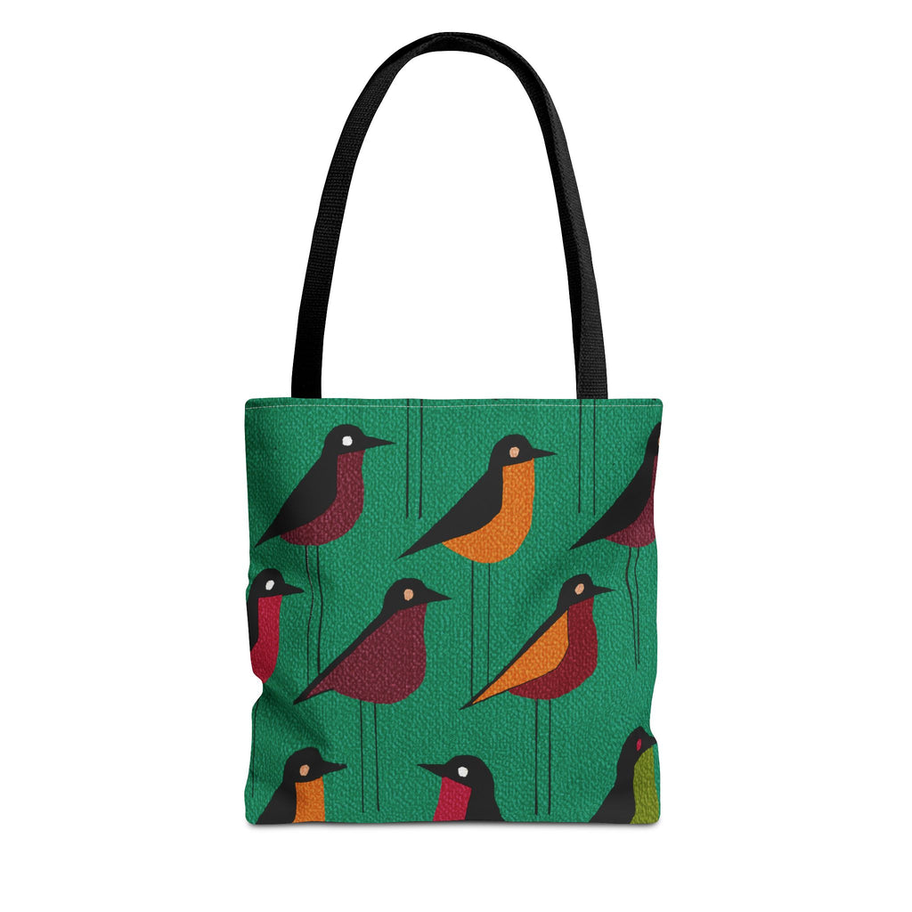 Whimsical Shore Bird Pattern Tote Bag, Eco-Friendly Shopping Bag, Beach Tote, Gift for Nature Lovers, Summer Accessory, Lightweight Carryall