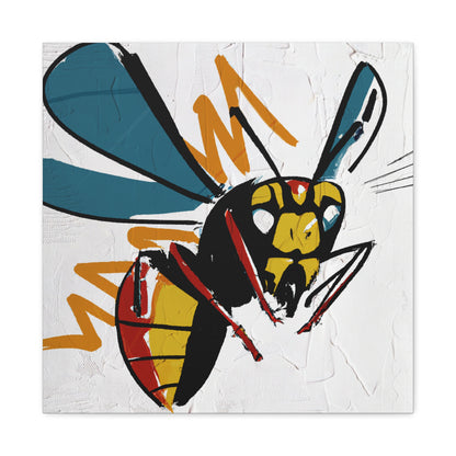 Canvas Art Print - Graphic Pop Art Style Wasp