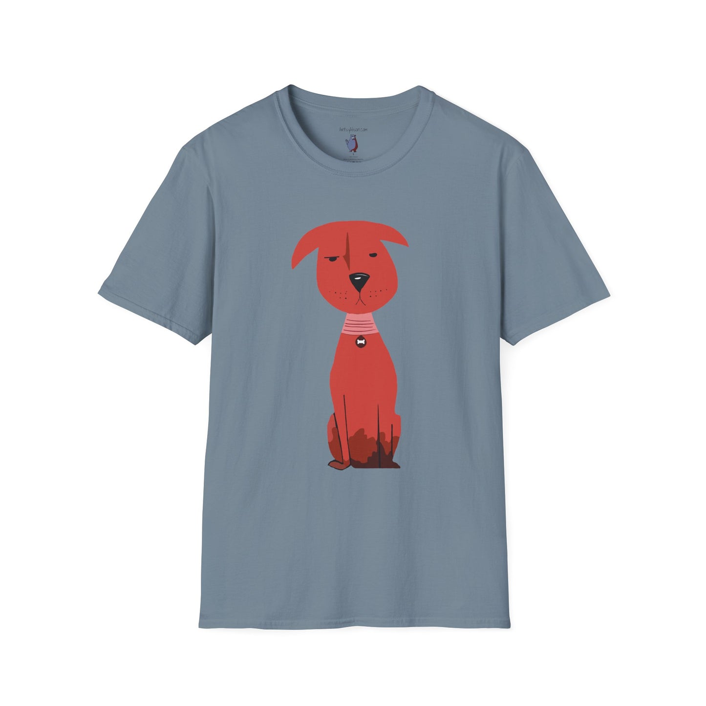 Scrappy Little Dog Graphic Art Tee - 100% Cotton T-Shirt