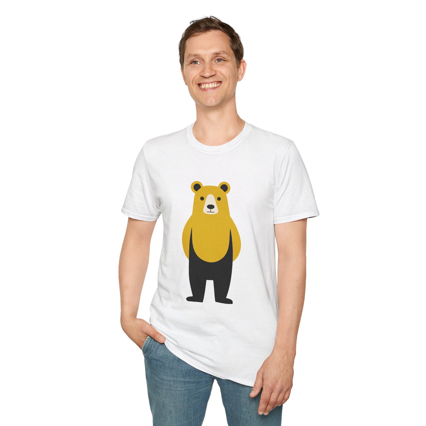 Muscle Bear Graphic Art - 100% Cotton T-Shirt