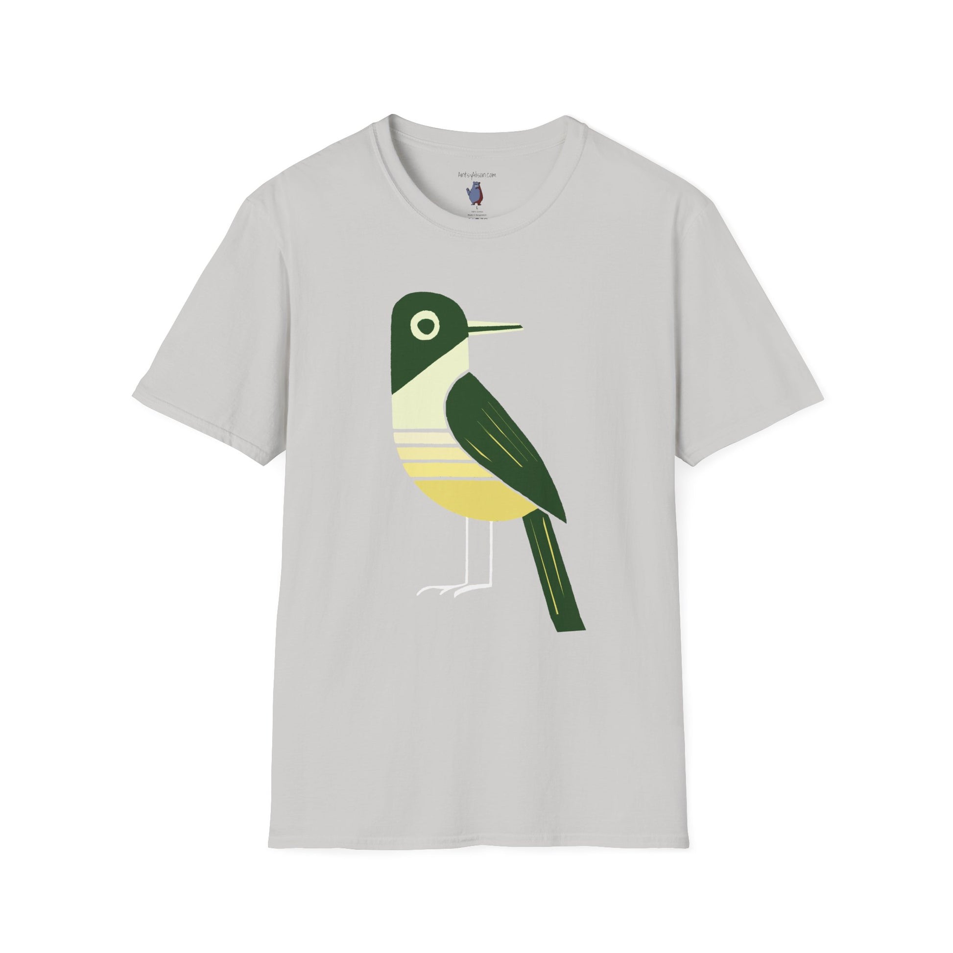Mr. GreenJeans Bird Graphic Art Tee - 100% Cotton T-Shirt