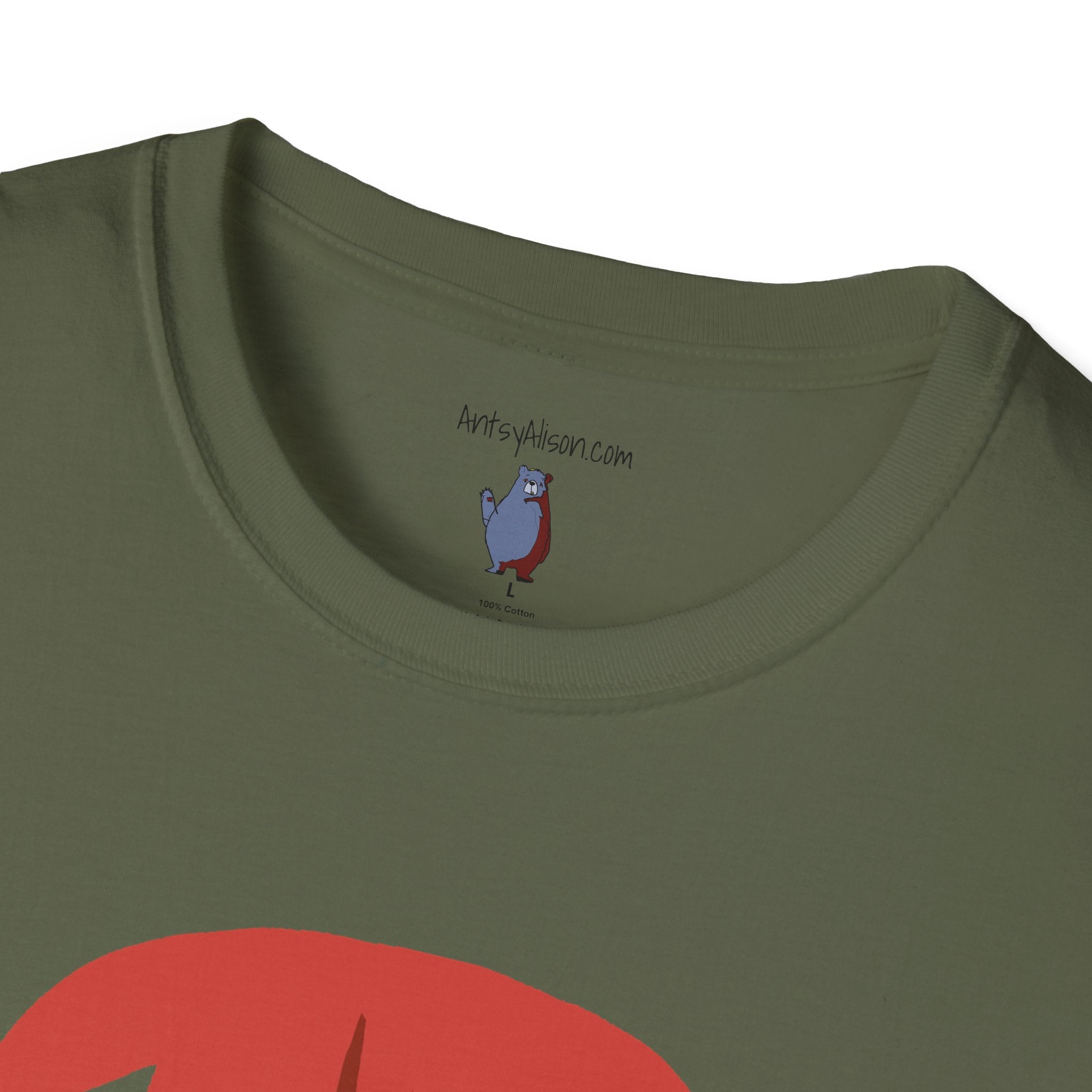 Scrappy Little Dog Graphic Art Tee - 100% Cotton T-Shirt