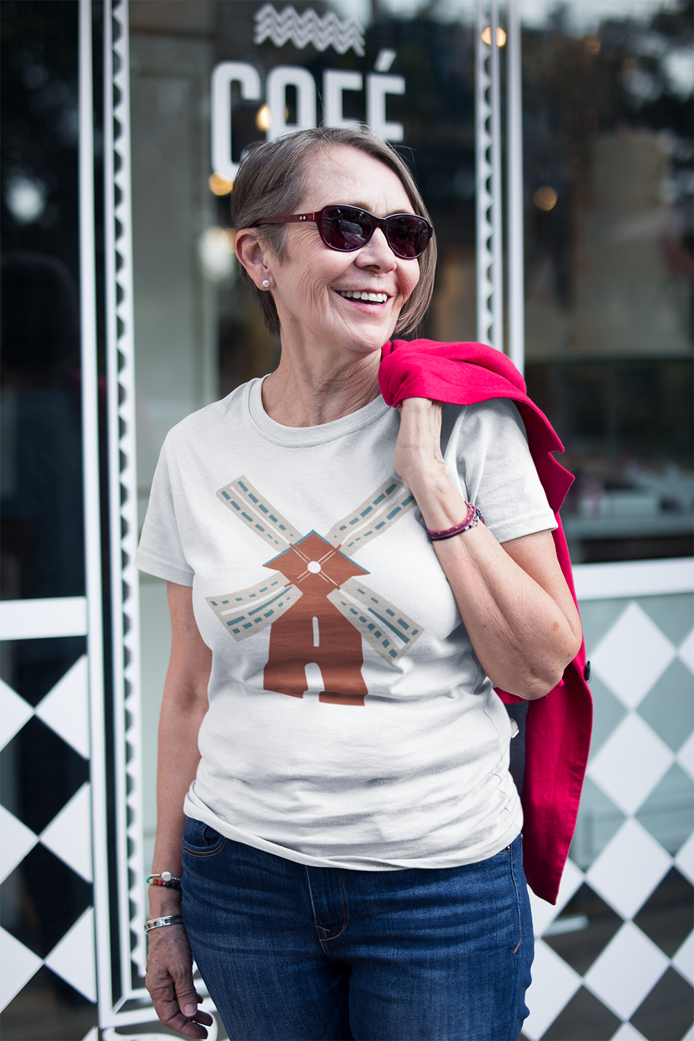 Modern Windmill - Unisex Softstyle Graphic T-Shirt