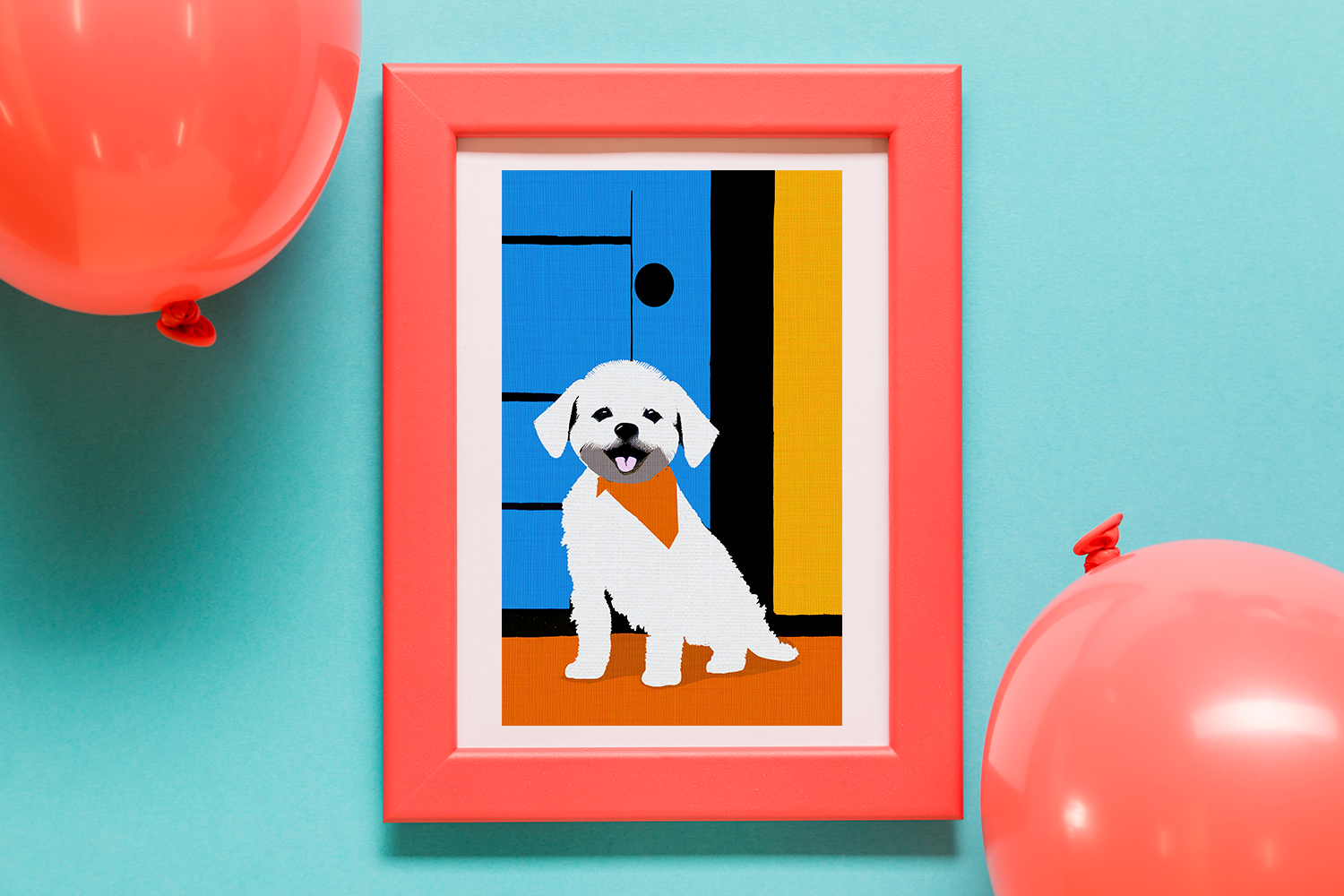 Midwest Mod Dog  Welcome Home Art Print - Matte Canvas, Stretched, 1.25"