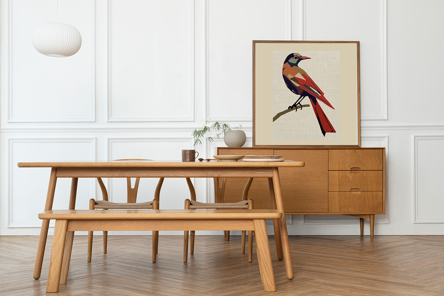 Midwest Mod Blackbird in Disguise Art Print  - Matte Canvas, Stretched, 1.25"
