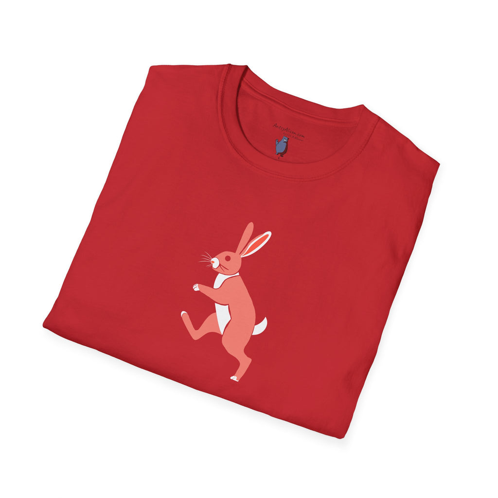 Midwest Modern Run Rabbit Run #6 - 100% Cotton Graphic Tee - animal lovers, rabbit, bunny, easter, spring