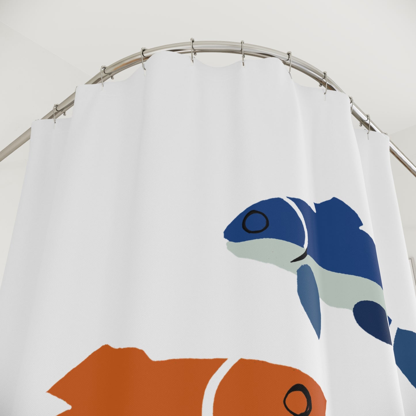 Leaping Colorful Salmon Shower Curtain