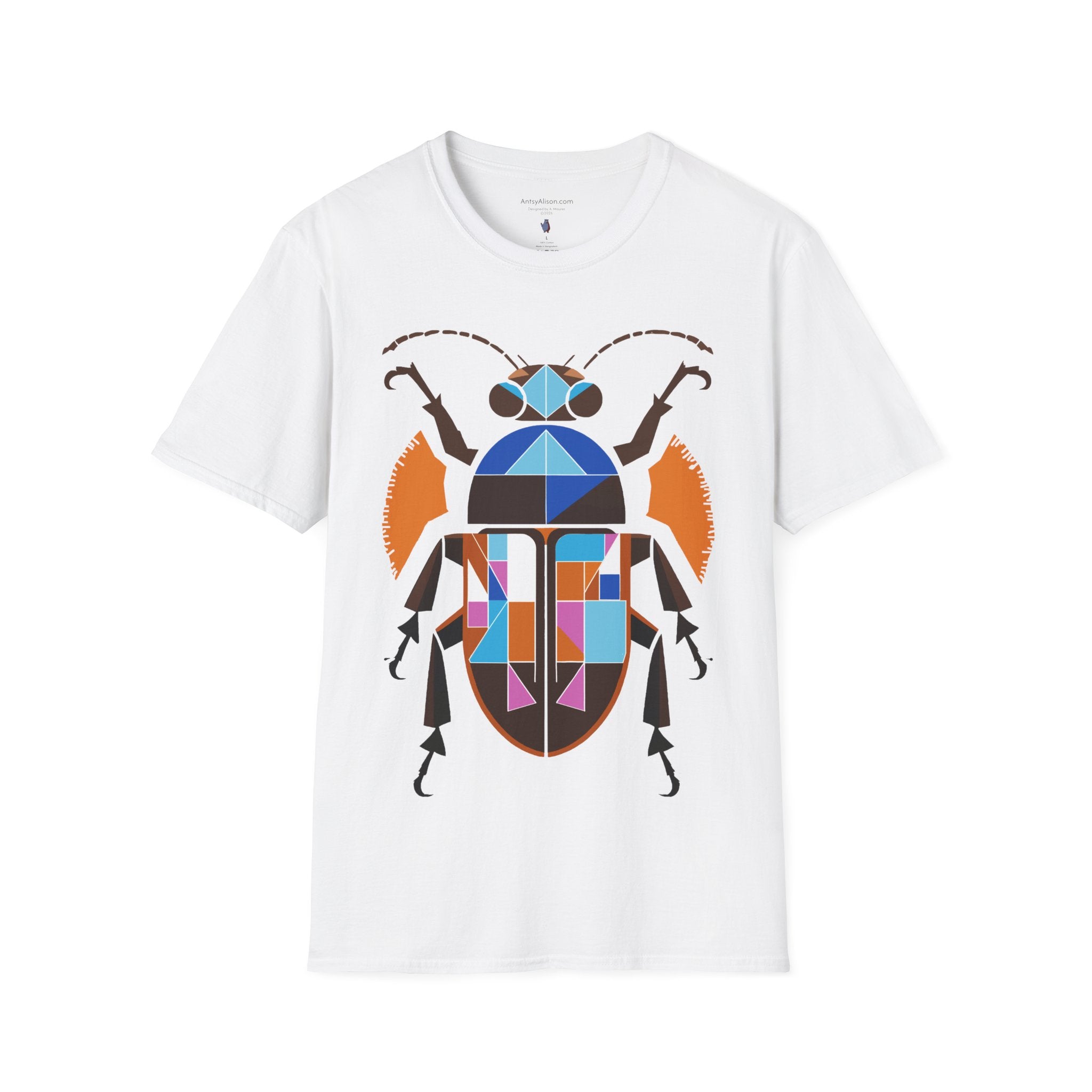 Midwest Modern Deco Beetle - Unisex Softstyle T-Shirt