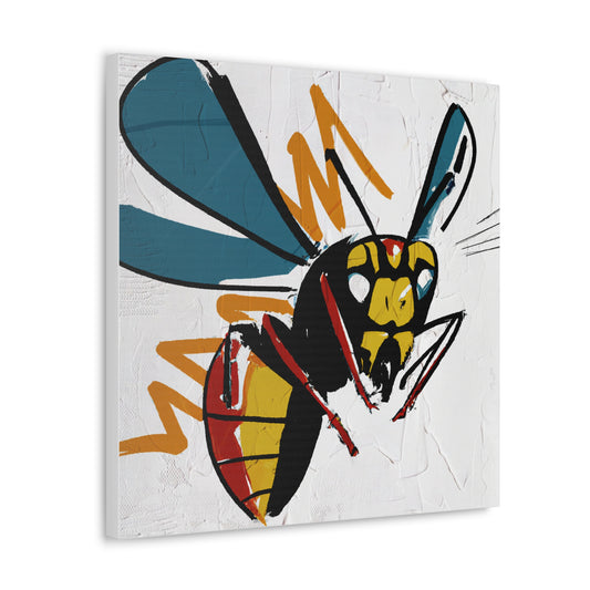 Canvas Art Print - Graphic Pop Art Style Wasp